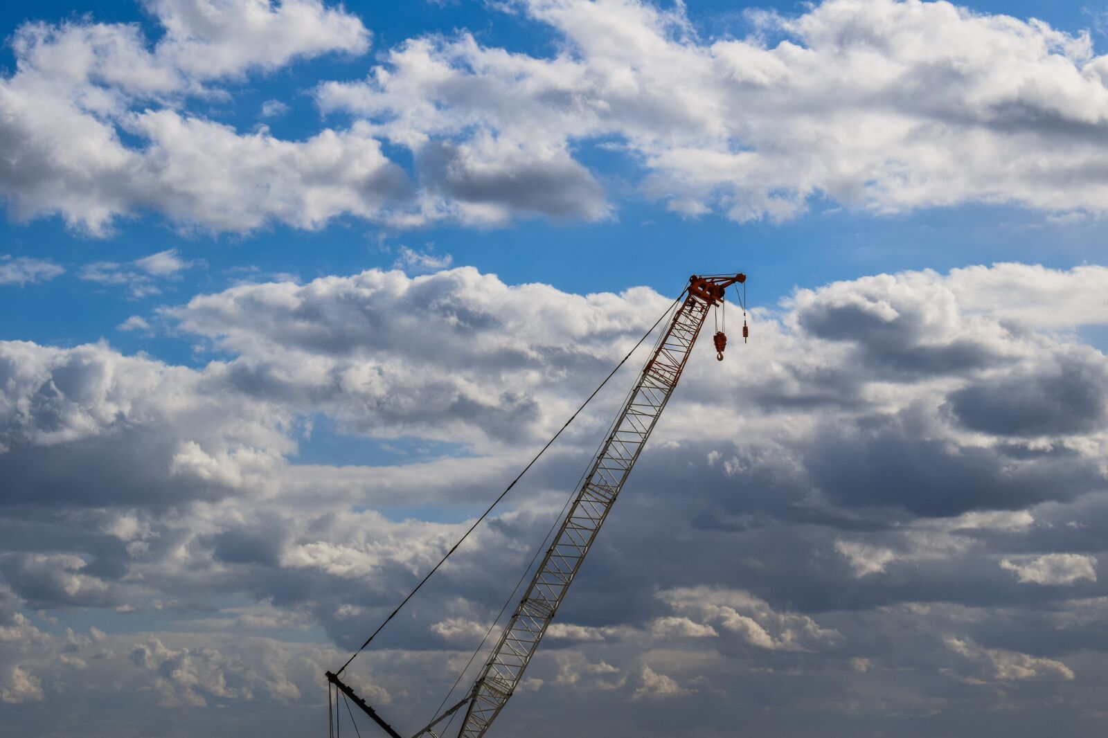 Nikon D3300 sample photo. Crane, sky, clouds photography