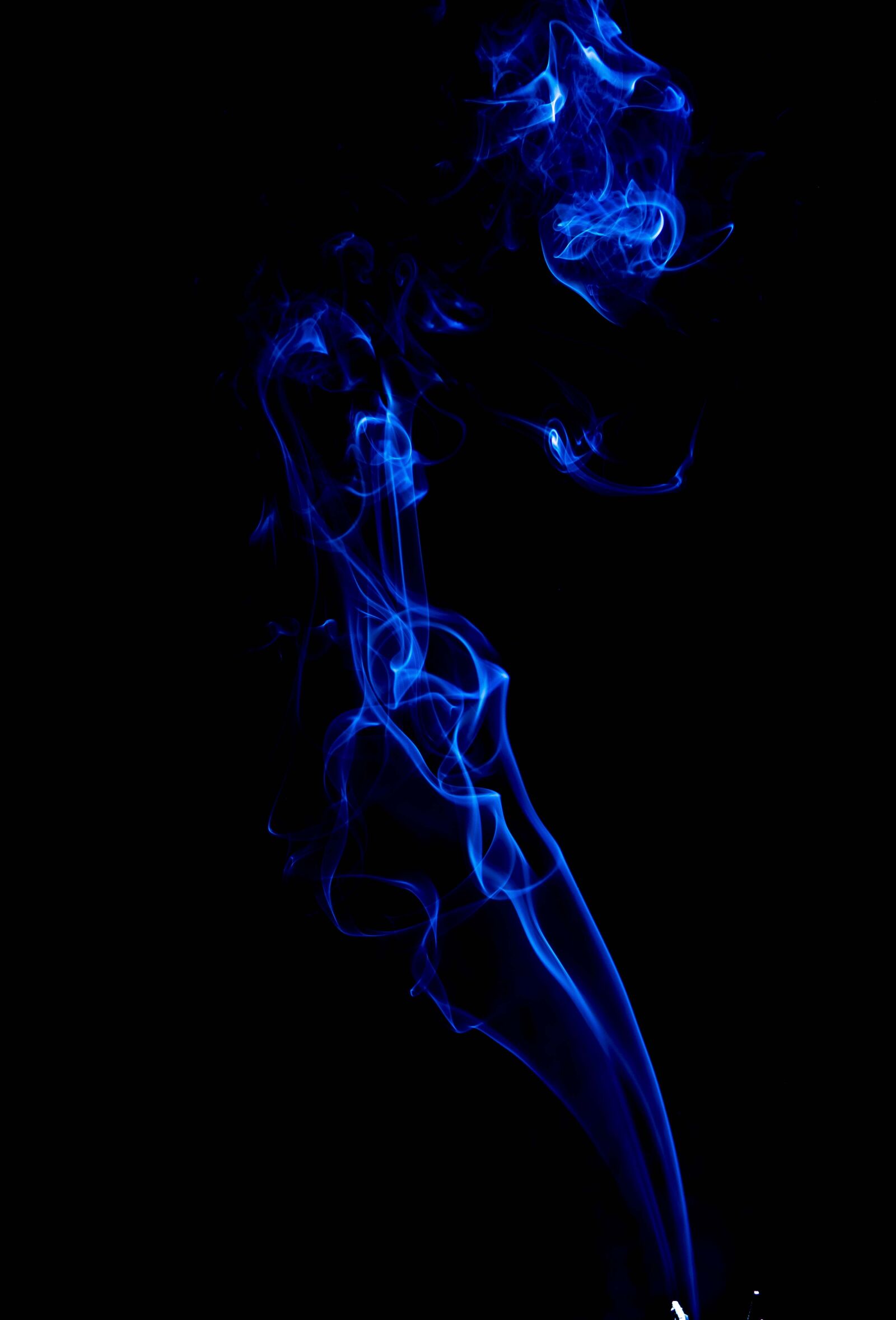 Nikon D7100 sample photo. Smoke, blue, joss sticks photography