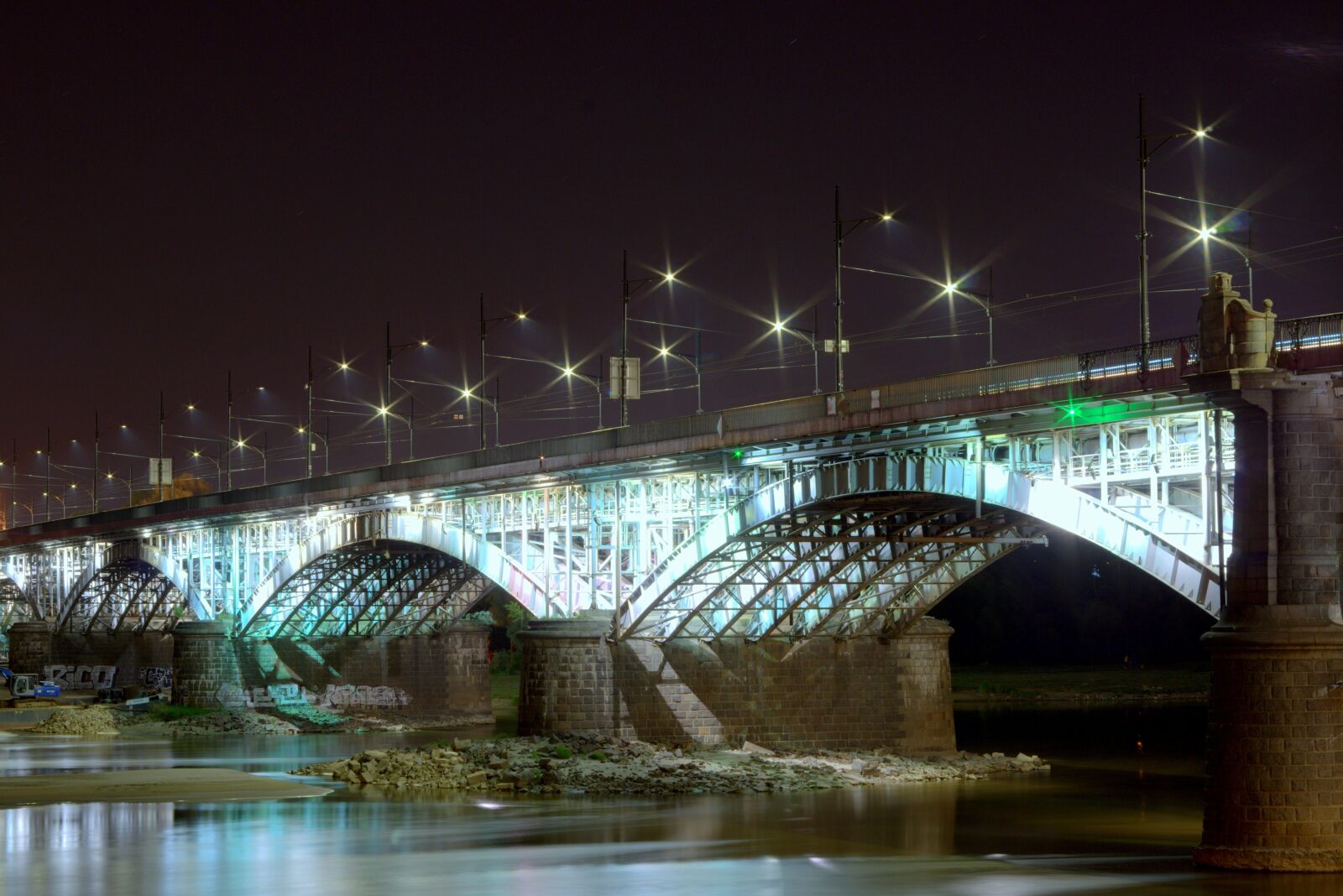Pentax K-S2 sample photo. Bridge, warsaw, ponies photography