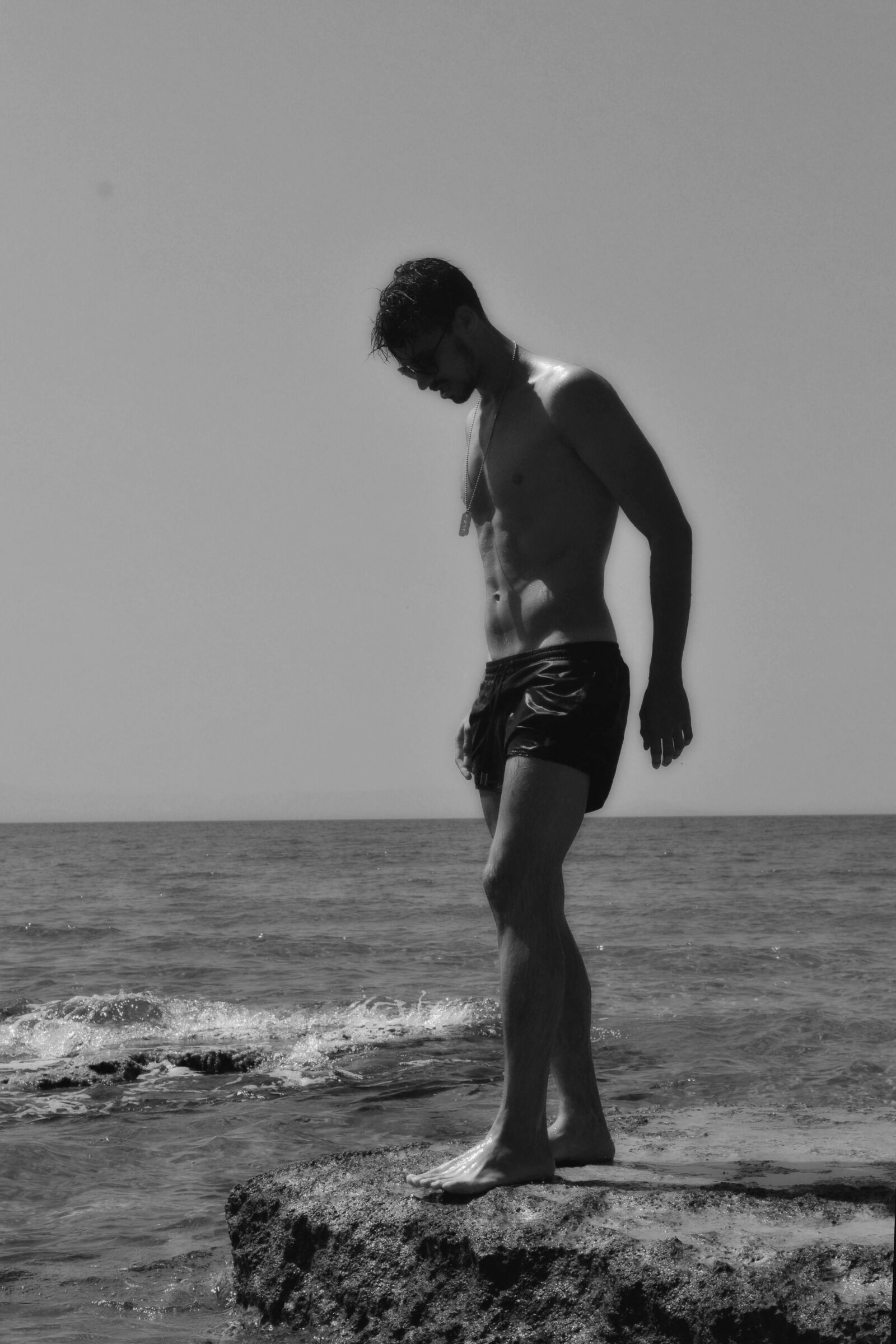 Nikon D3100 sample photo. Man, beach, water photography