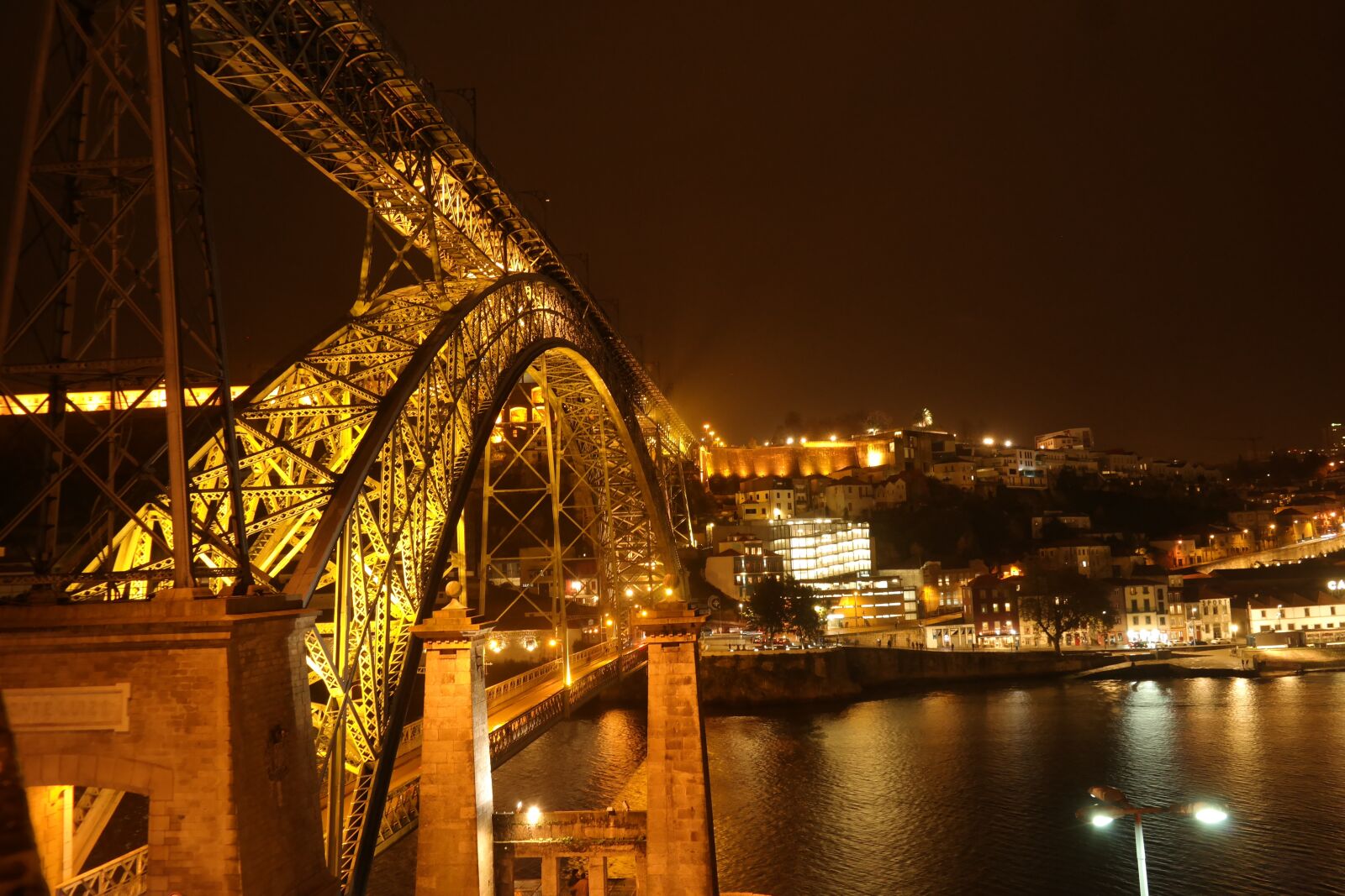 Samsung NX30 sample photo. Night photograph, bridge, river photography