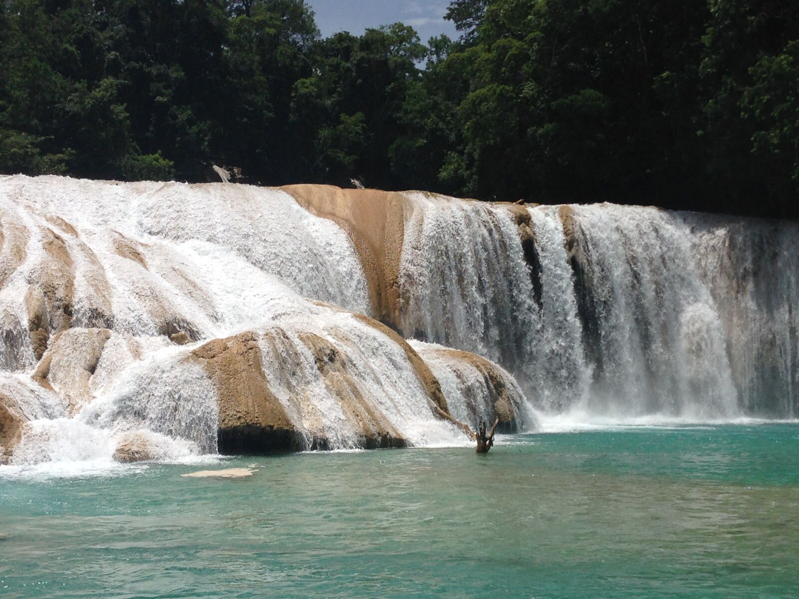 iPhone 5 back camera 4.12mm f/2.4 sample photo. Agua azul, mexico, yucatan photography