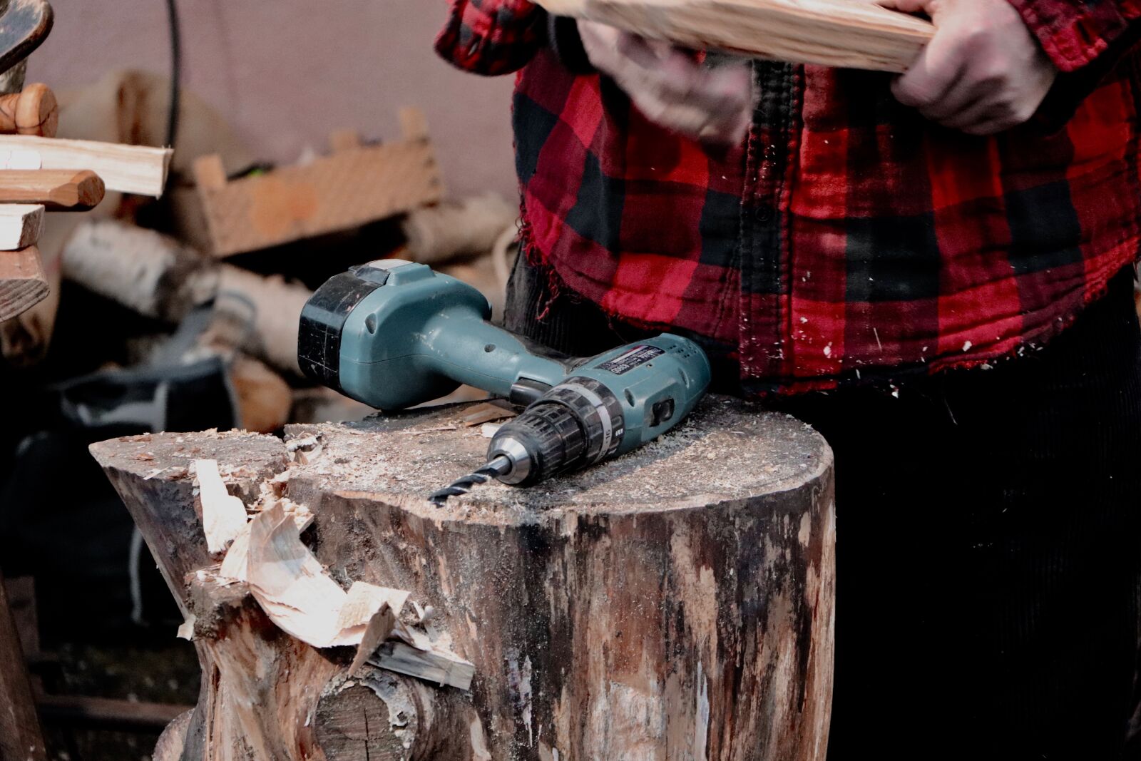 Canon EOS 800D (EOS Rebel T7i / EOS Kiss X9i) sample photo. Prune, wood, axe photography
