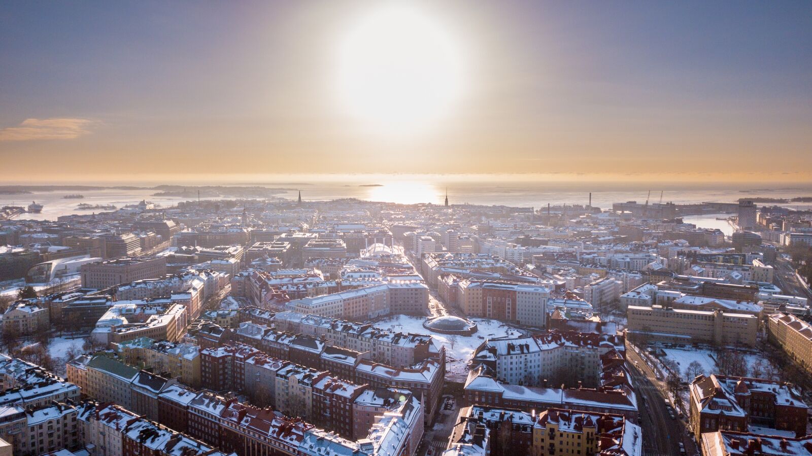 DJI FC220 sample photo. Helsinki, finnish, temple square photography