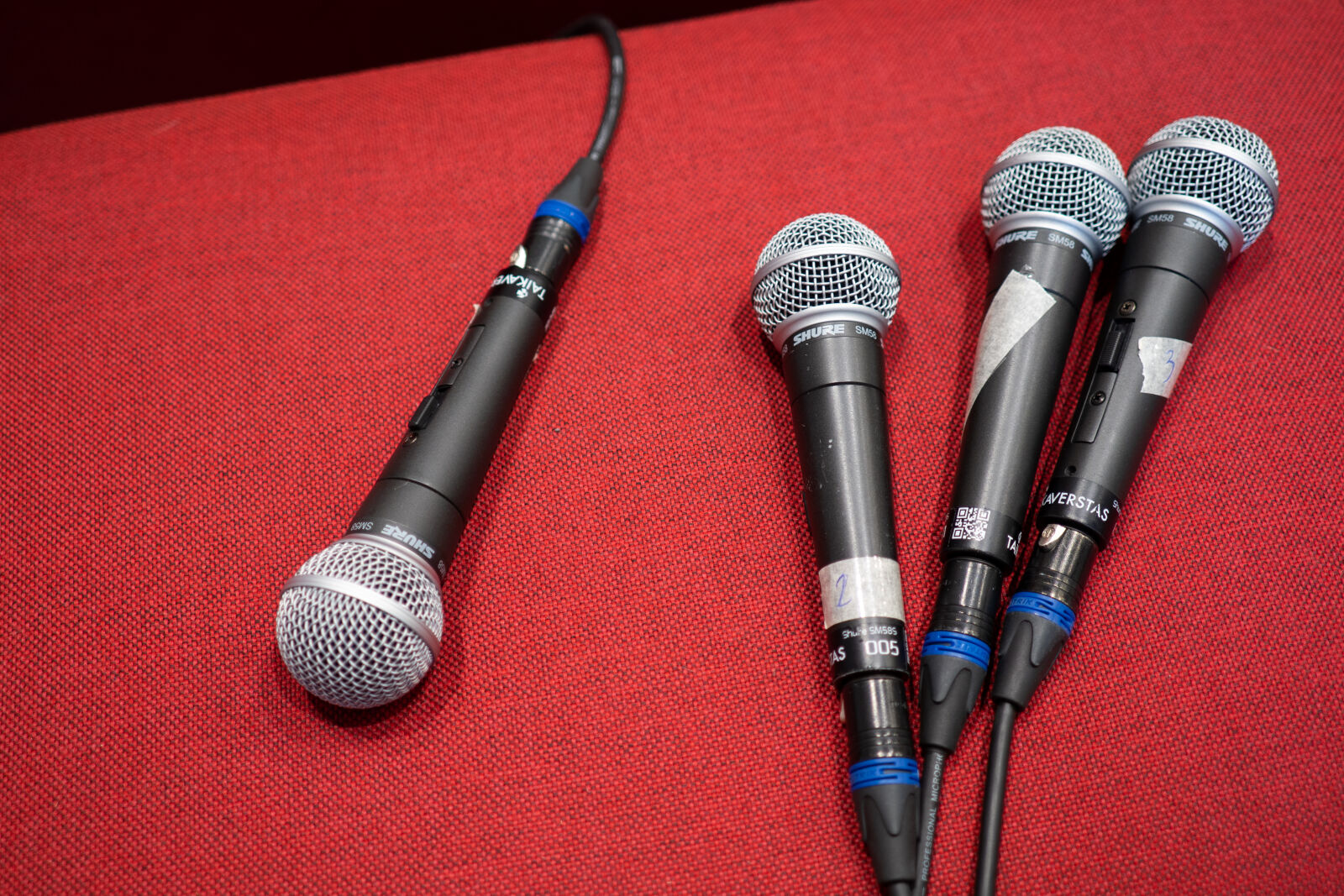 Olympus OM-D E-M1 Mark III sample photo. Multible microphones photography