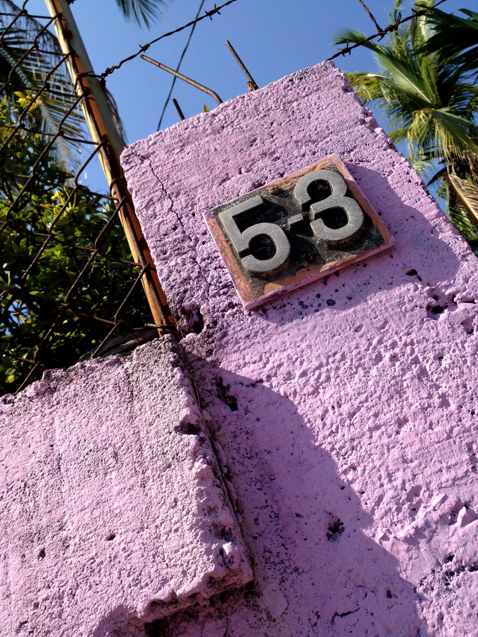 Apple iPhone sample photo. Purple, numbers, colorful photography