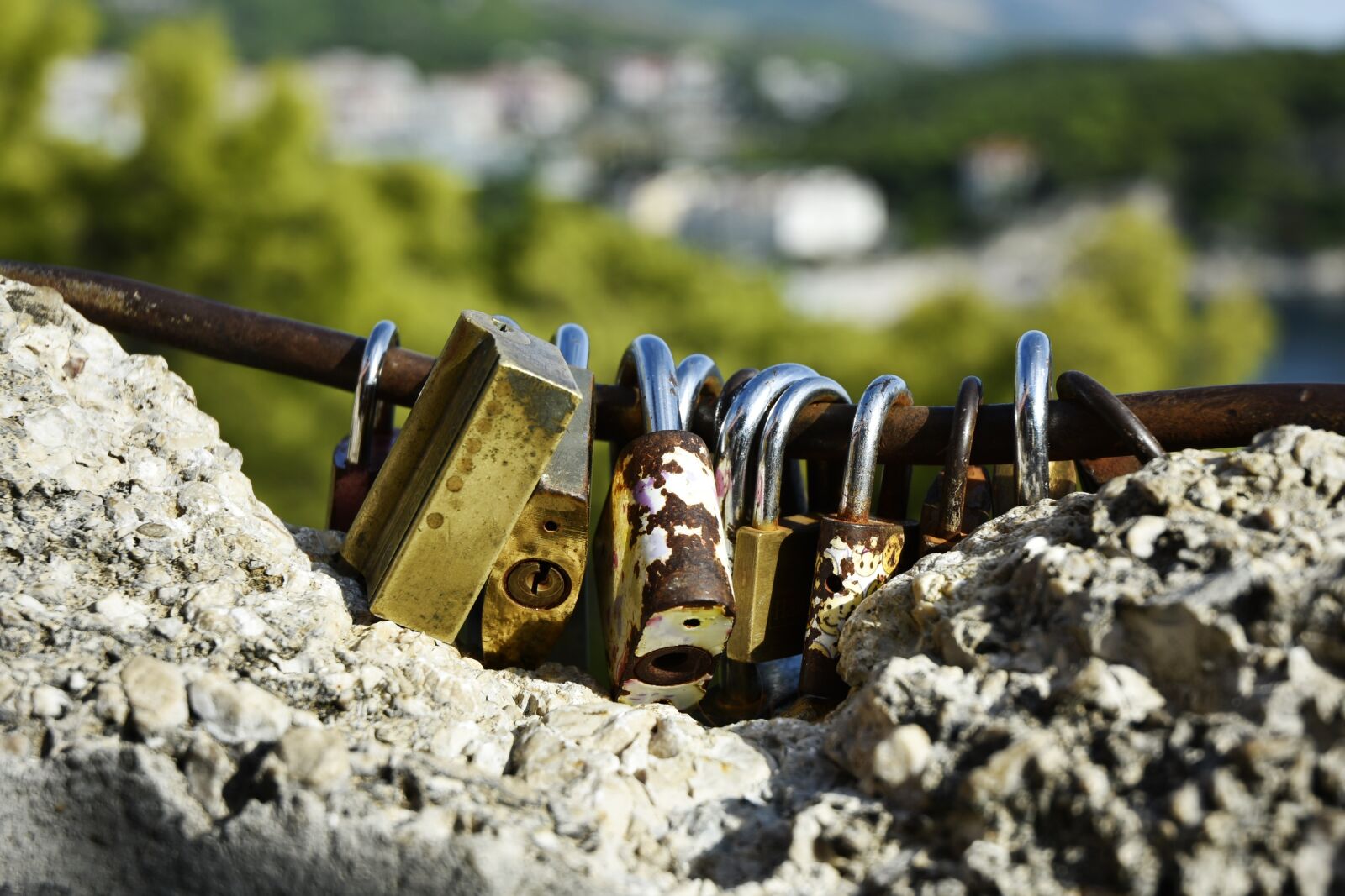 Nikon D7200 sample photo. Lock, old lock, wedding photography