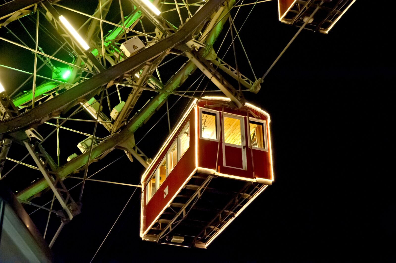 Nikon D700 sample photo. Night photograph, ferris wheel photography