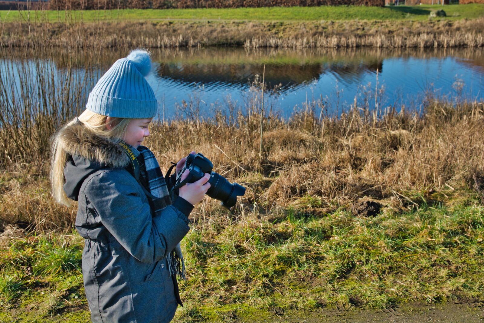 Nikon D7100 sample photo. Girl photographing, child, camera photography