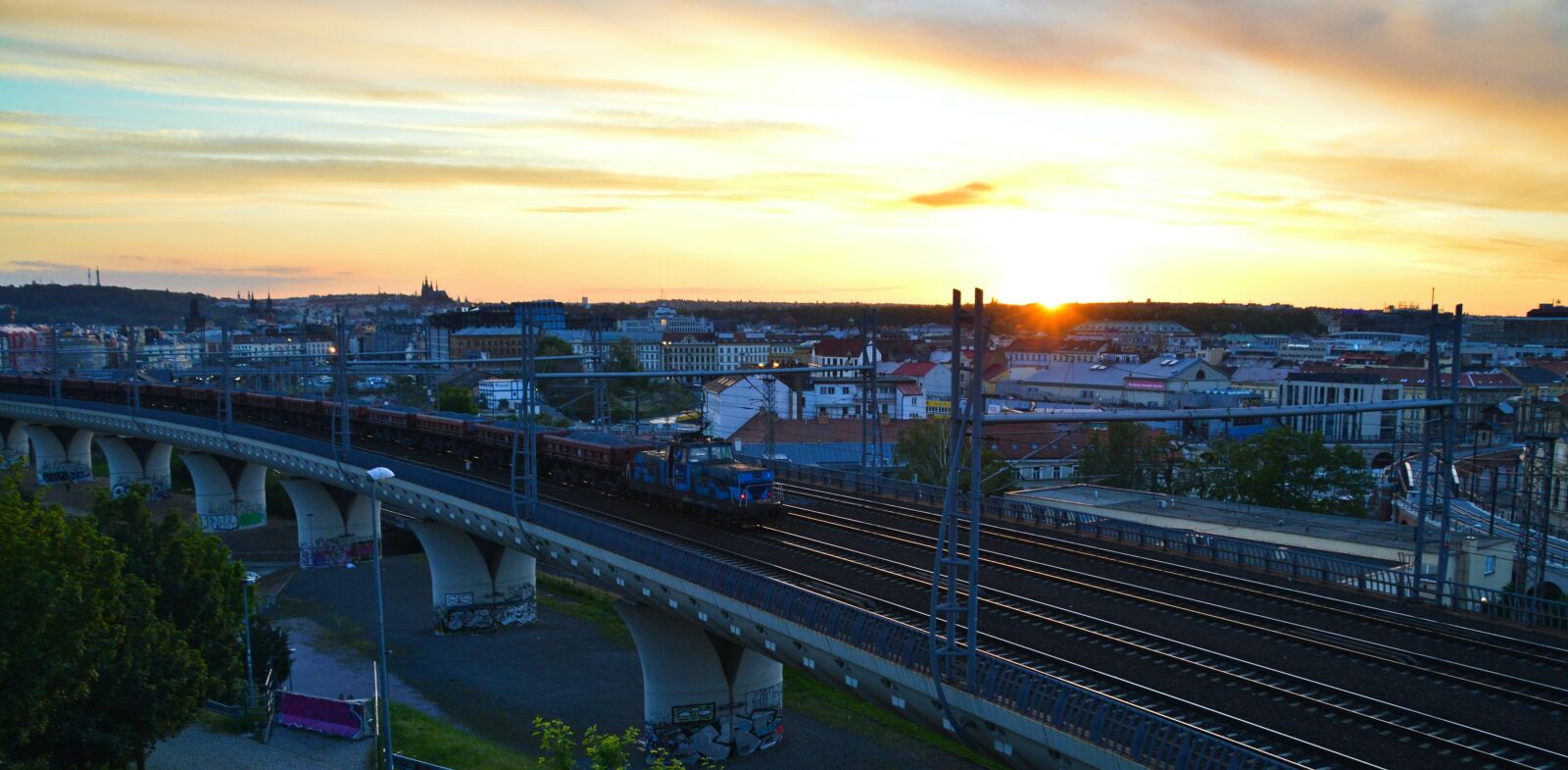 Nikon D3200 sample photo. Prague, sunset, city photography