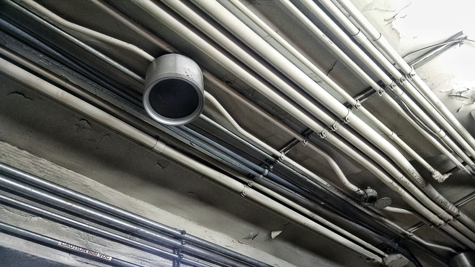 Motorola Moto X (1st Gen) sample photo. Ceiling, industrial, night, pipes photography