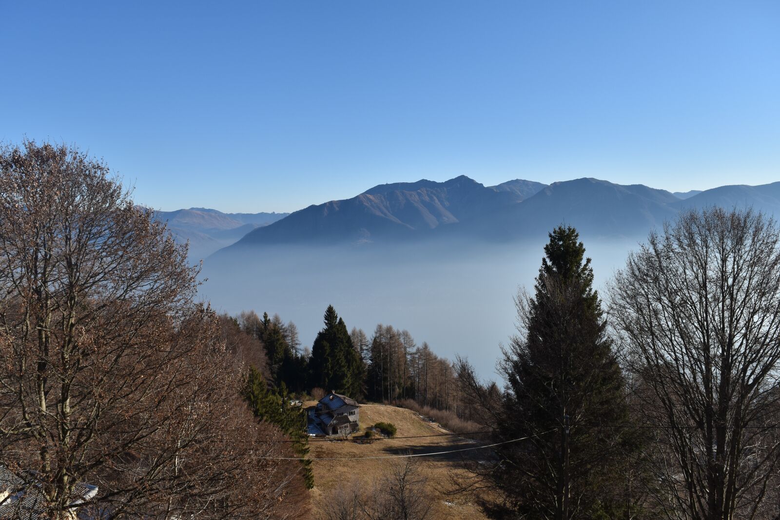 Nikon D5500 sample photo. Nature, fog, ticino photography