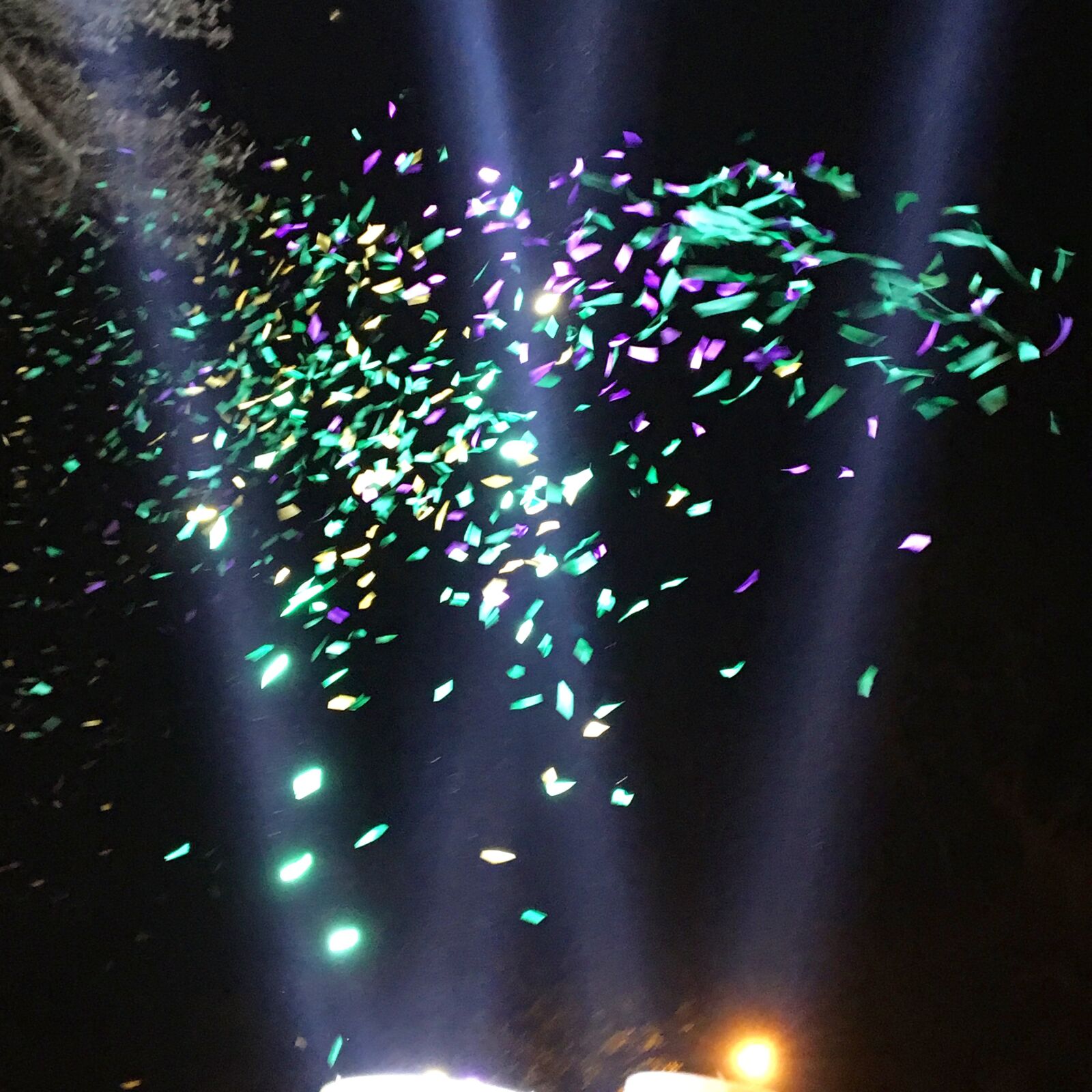 Apple iPhone 6s sample photo. Confetti, mardi, gras, spotlights photography