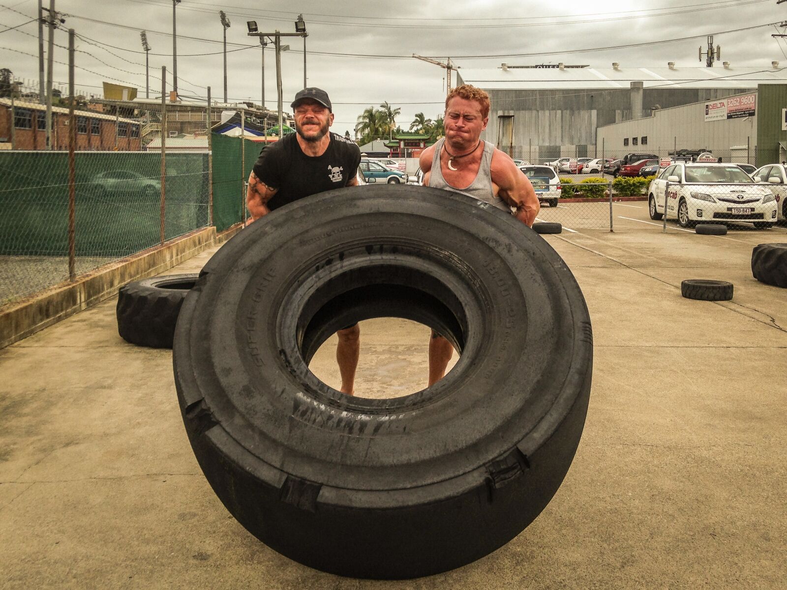 Apple iPhone 5 sample photo. Tire flipping, tyre flipping photography