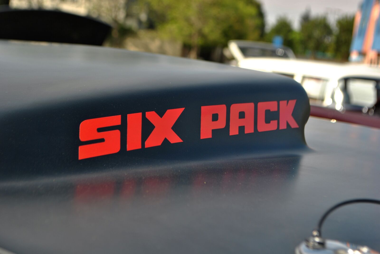 Nikon D3000 sample photo. Dodge, v8, car photography