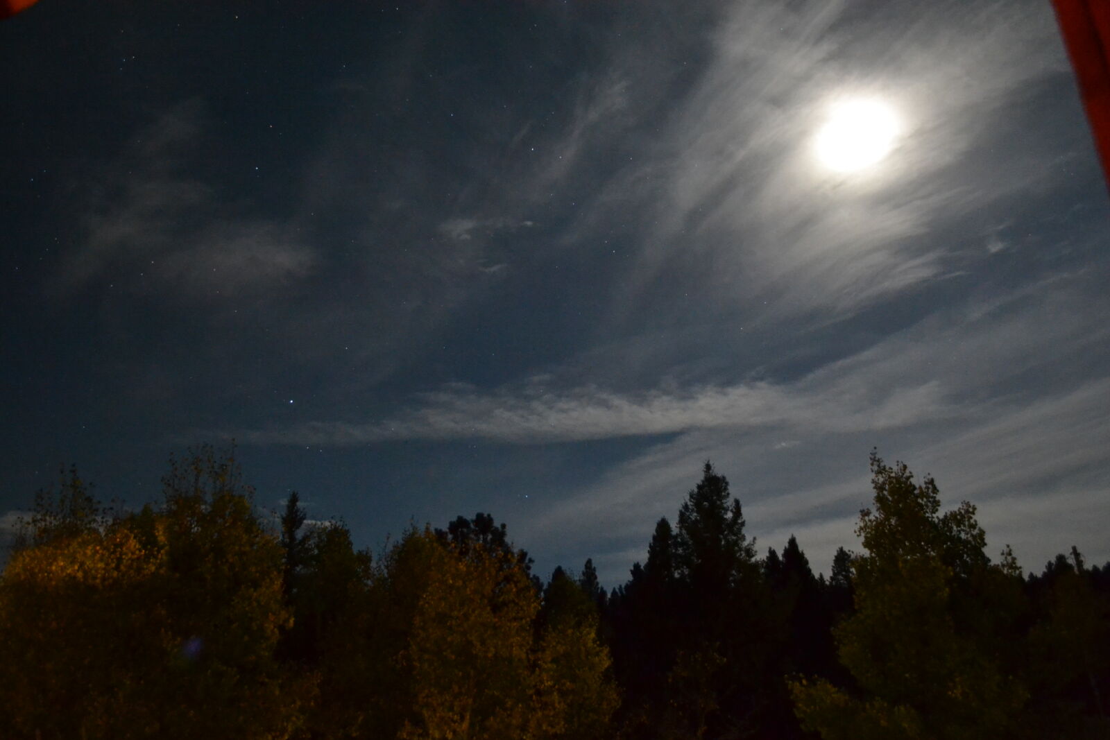 Nikon D3100 sample photo. Clouds, long, exposure, moon photography