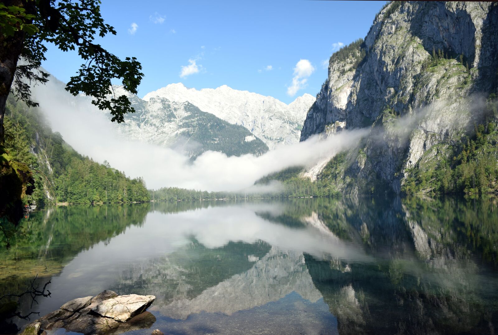 Nikon D5300 sample photo. Mountains, lake, fog photography