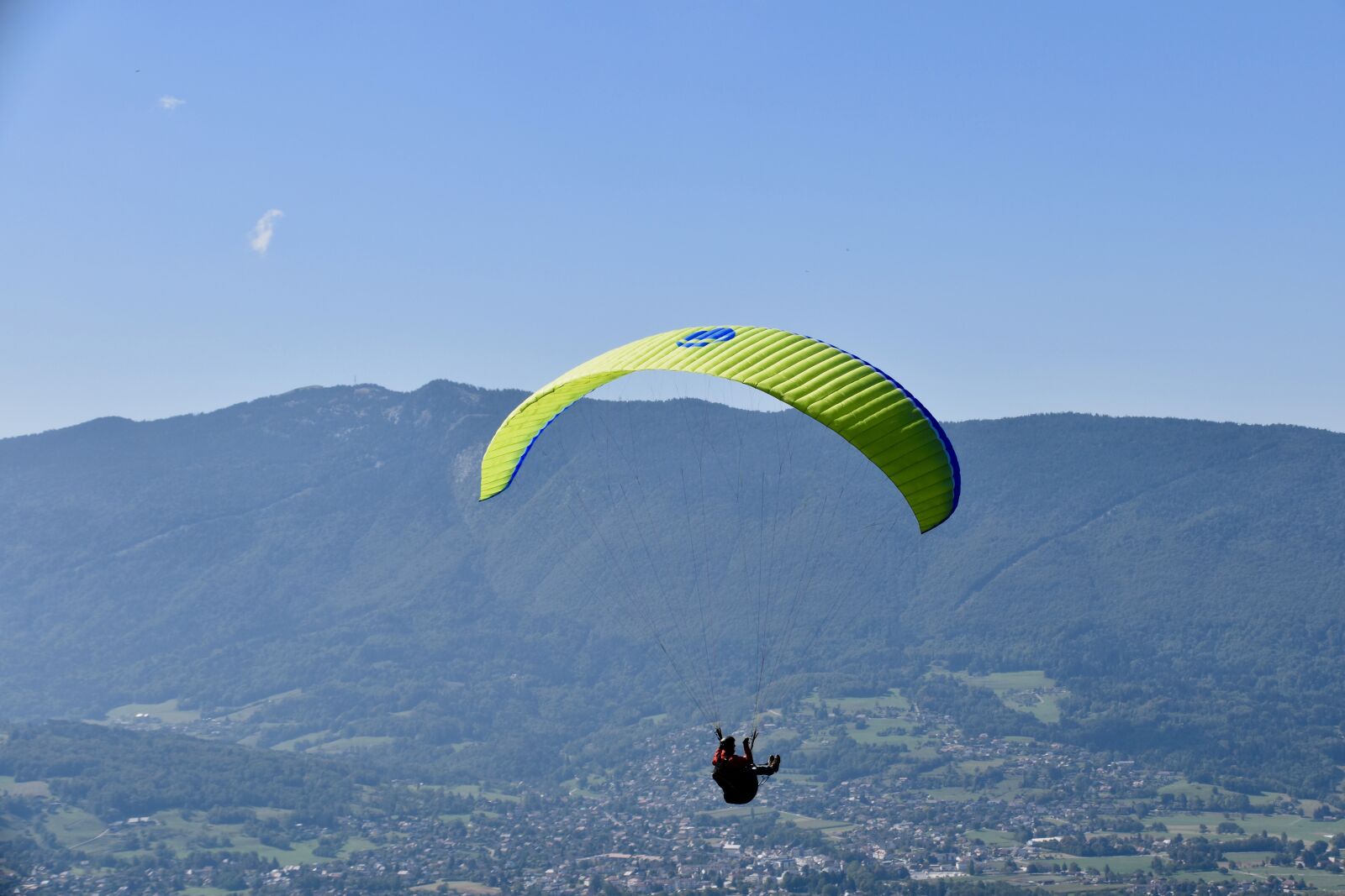 Nikon D5600 sample photo. Paragliding, paraglider, mountains photography