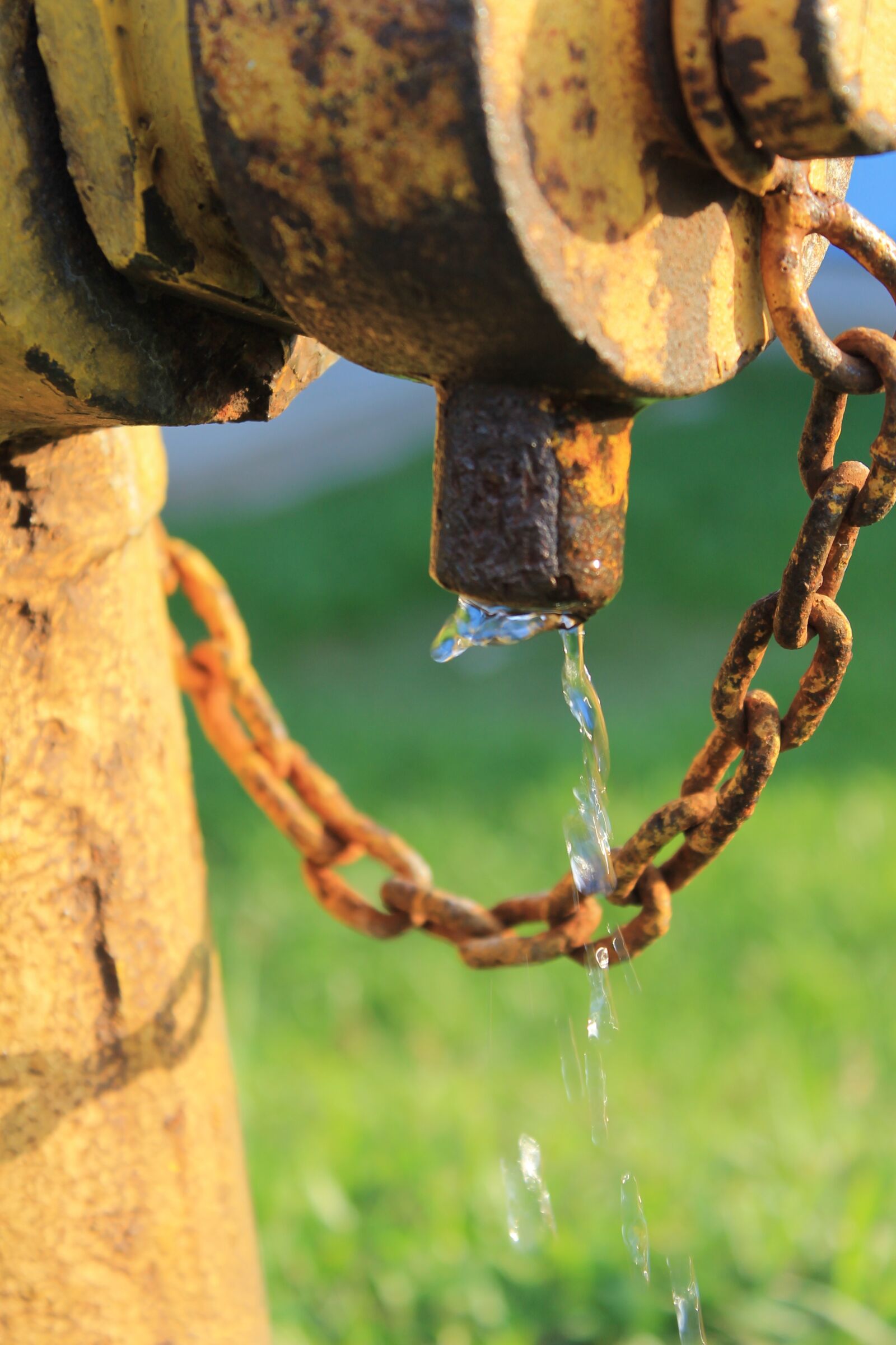 Canon EOS 1100D (EOS Rebel T3 / EOS Kiss X50) sample photo. Hydrant, water, rusty photography