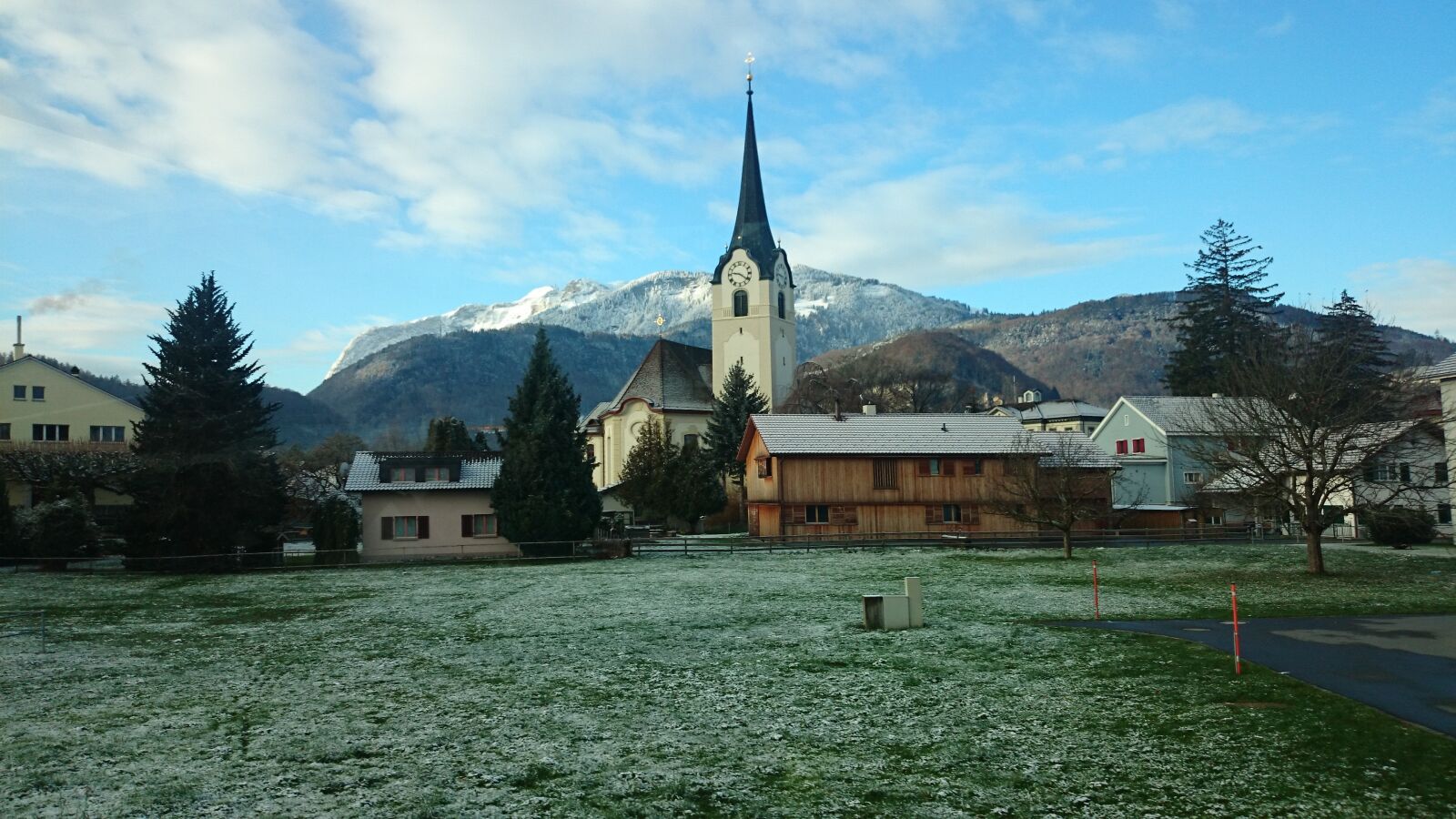 Sony Xperia Z1 Compact sample photo. Alpine village, frost, november photography