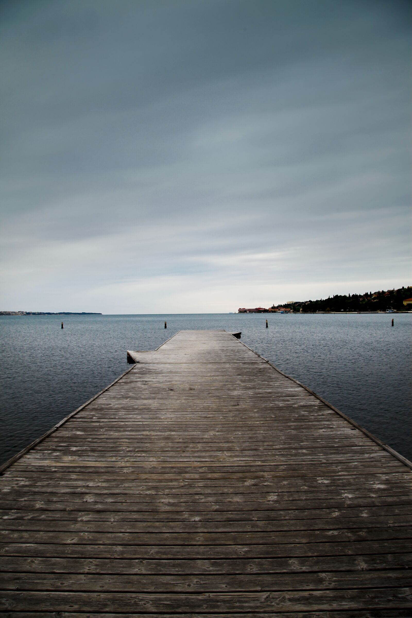 Canon EOS 5D Mark II sample photo. Pier, slovenia, tourism photography