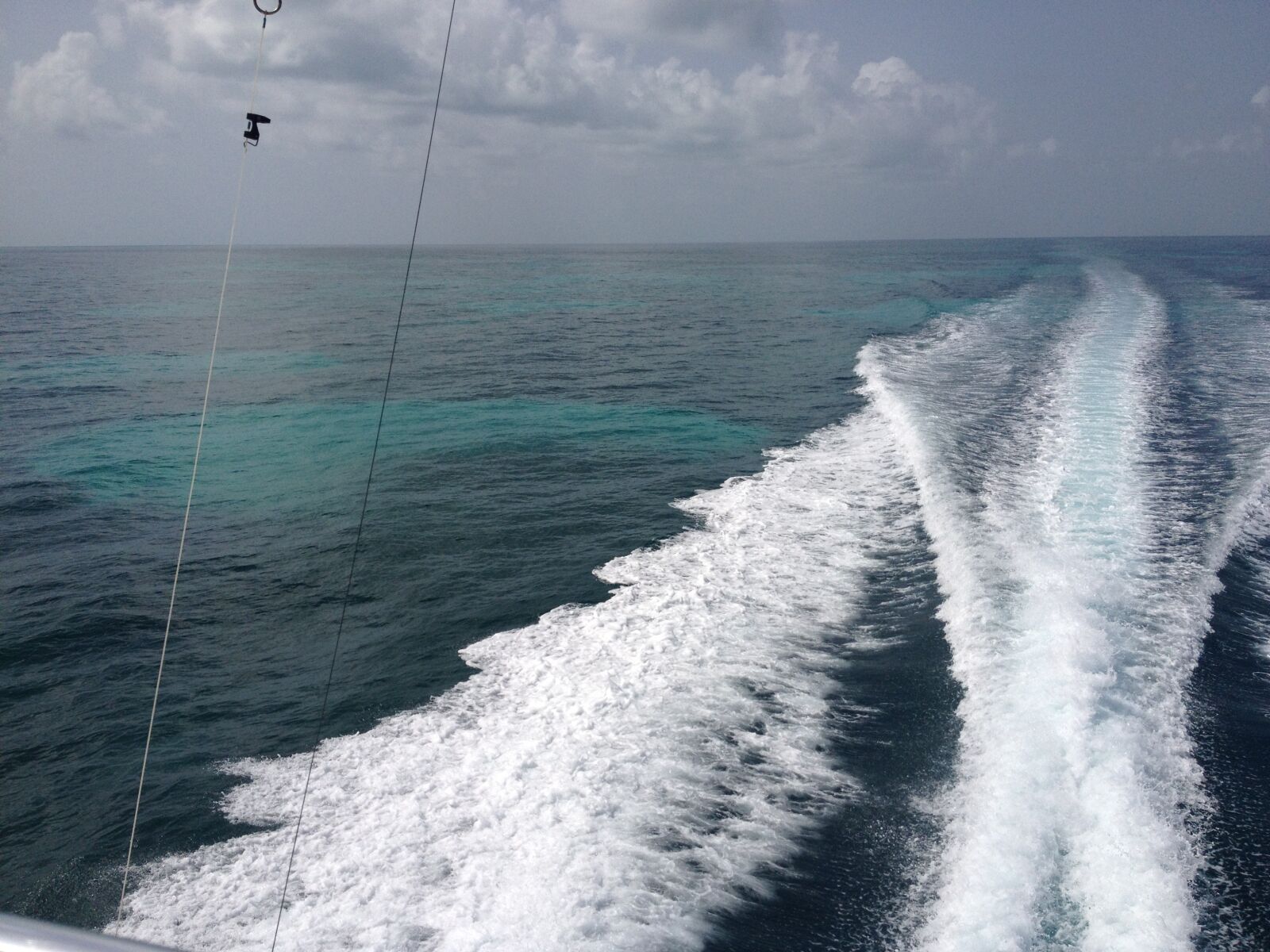 Apple iPhone 4S sample photo. Wake, boat, ocean photography