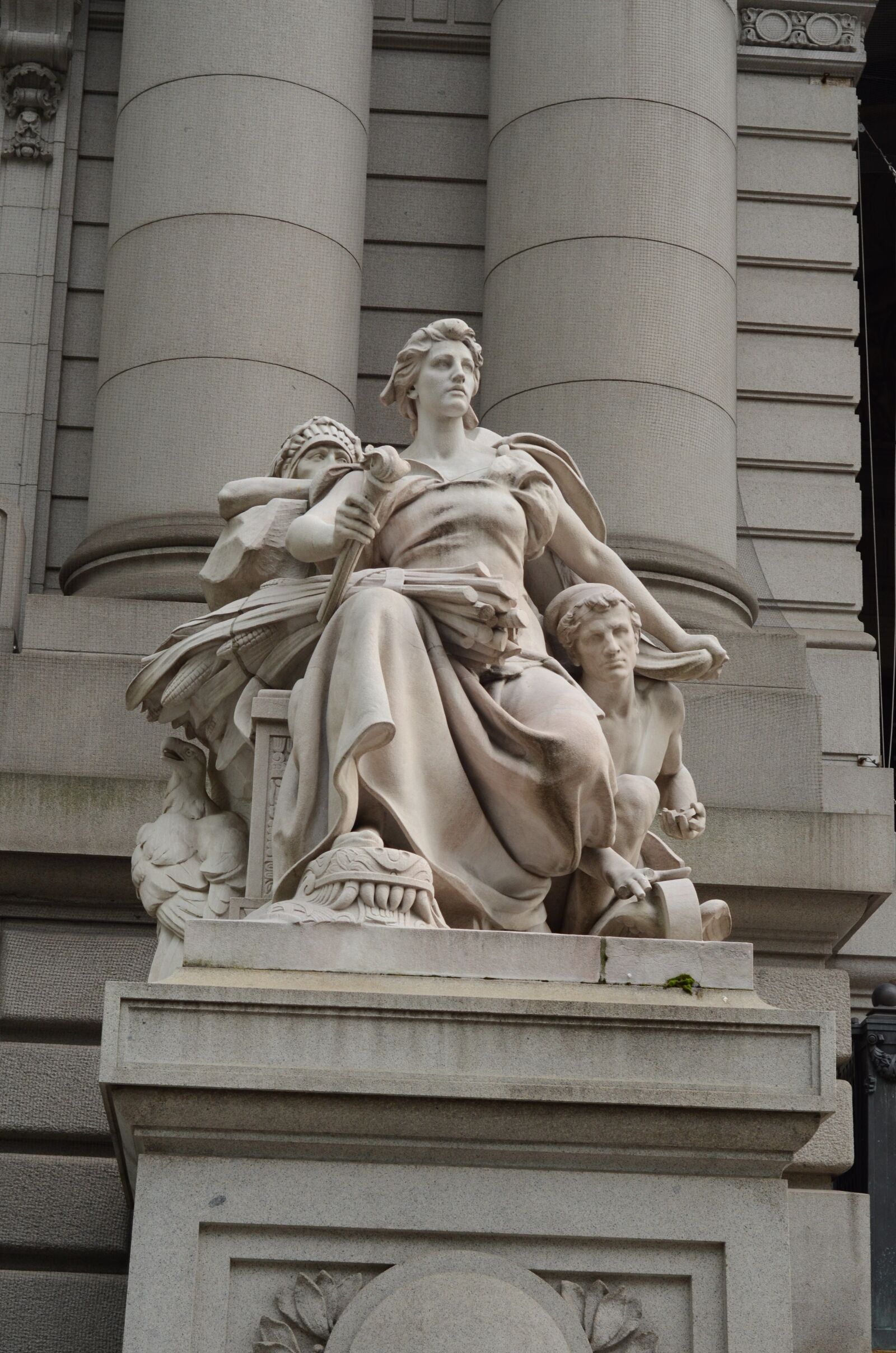 Nikon D7000 sample photo. Stone, statue, nyc photography