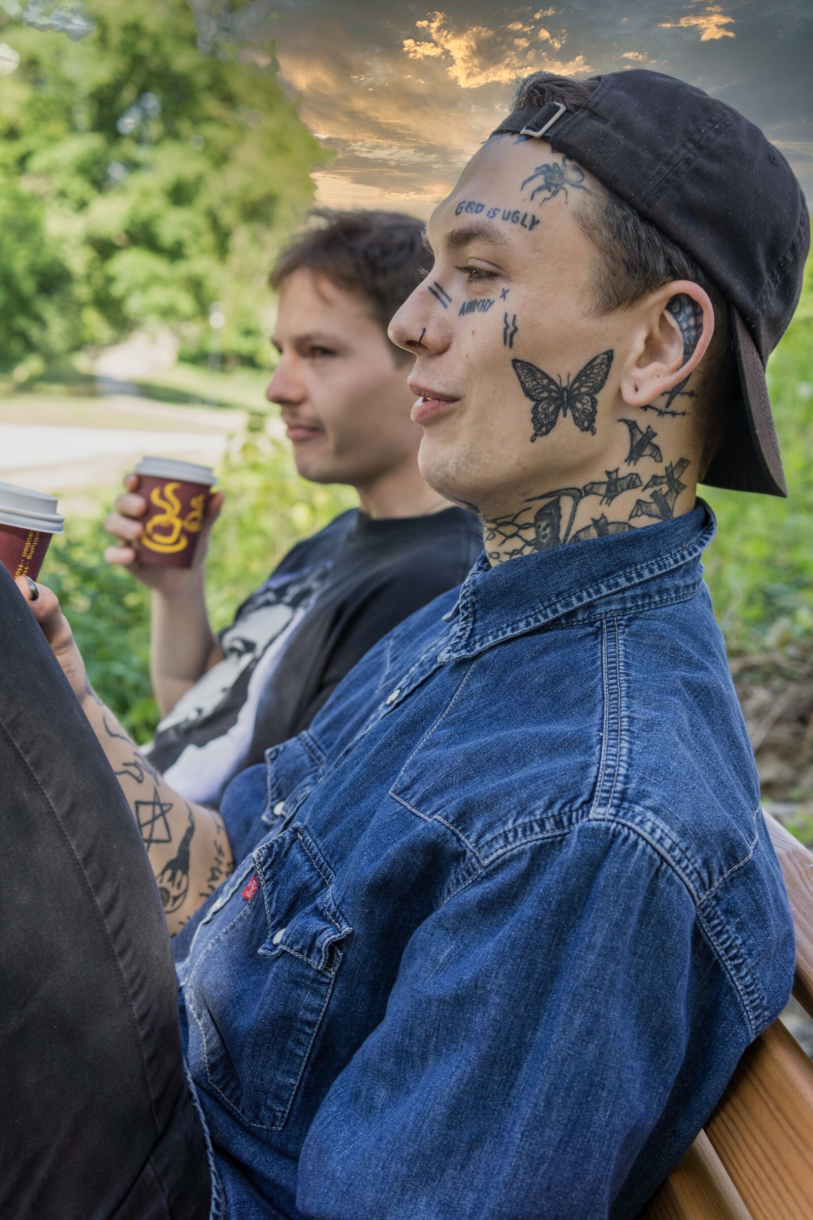 30mm F1.4 DC DN | Contemporary 016 sample photo. Facebook, tattoo, face photography