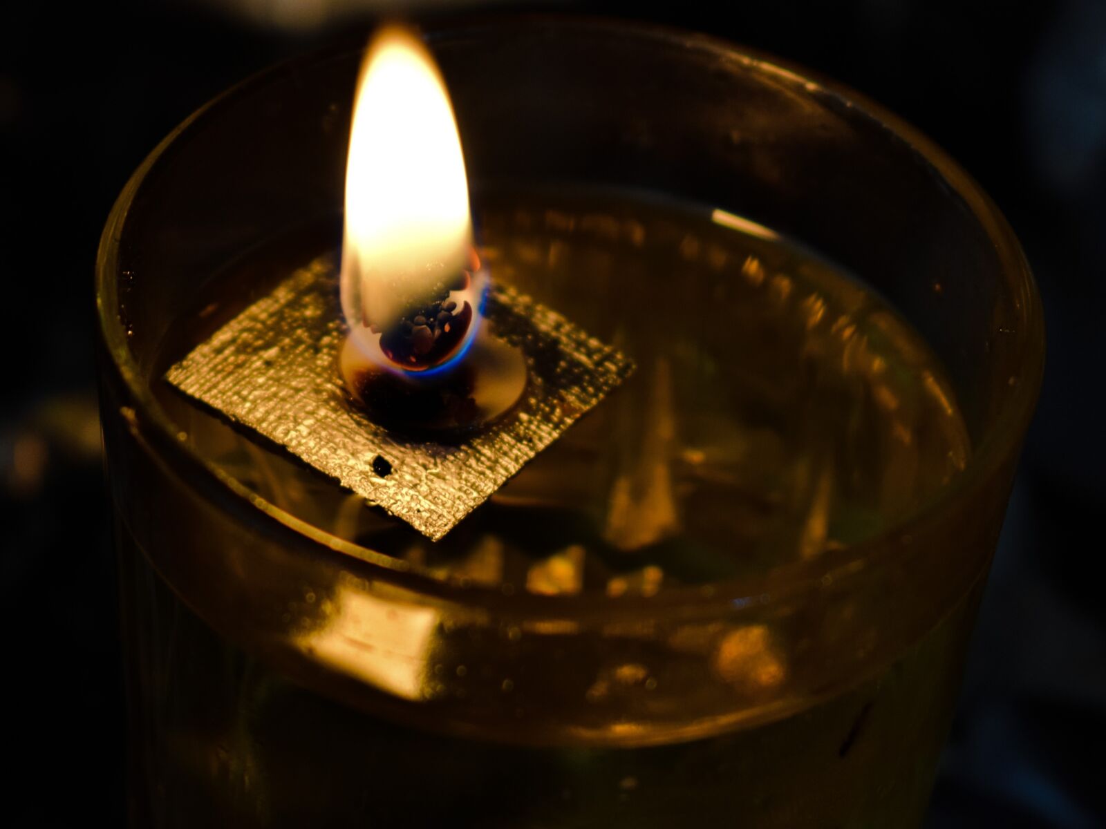 Nikon D3300 sample photo. Flame, oil candle, wick photography