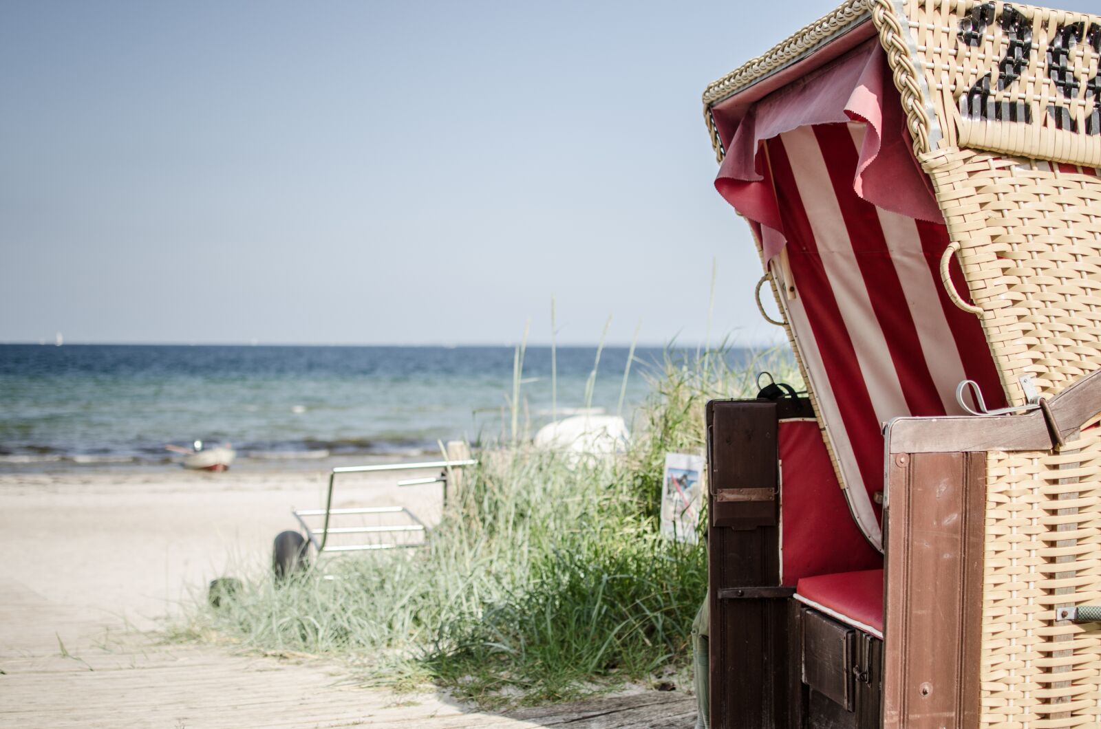 Nikon D7000 sample photo. Beach chair, sea, beach photography