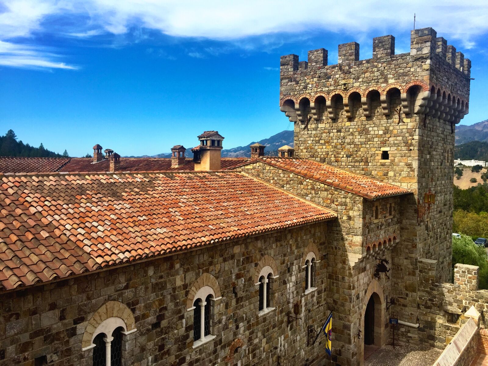Apple iPhone 6 sample photo. Castle, napa, vineyard, winery photography