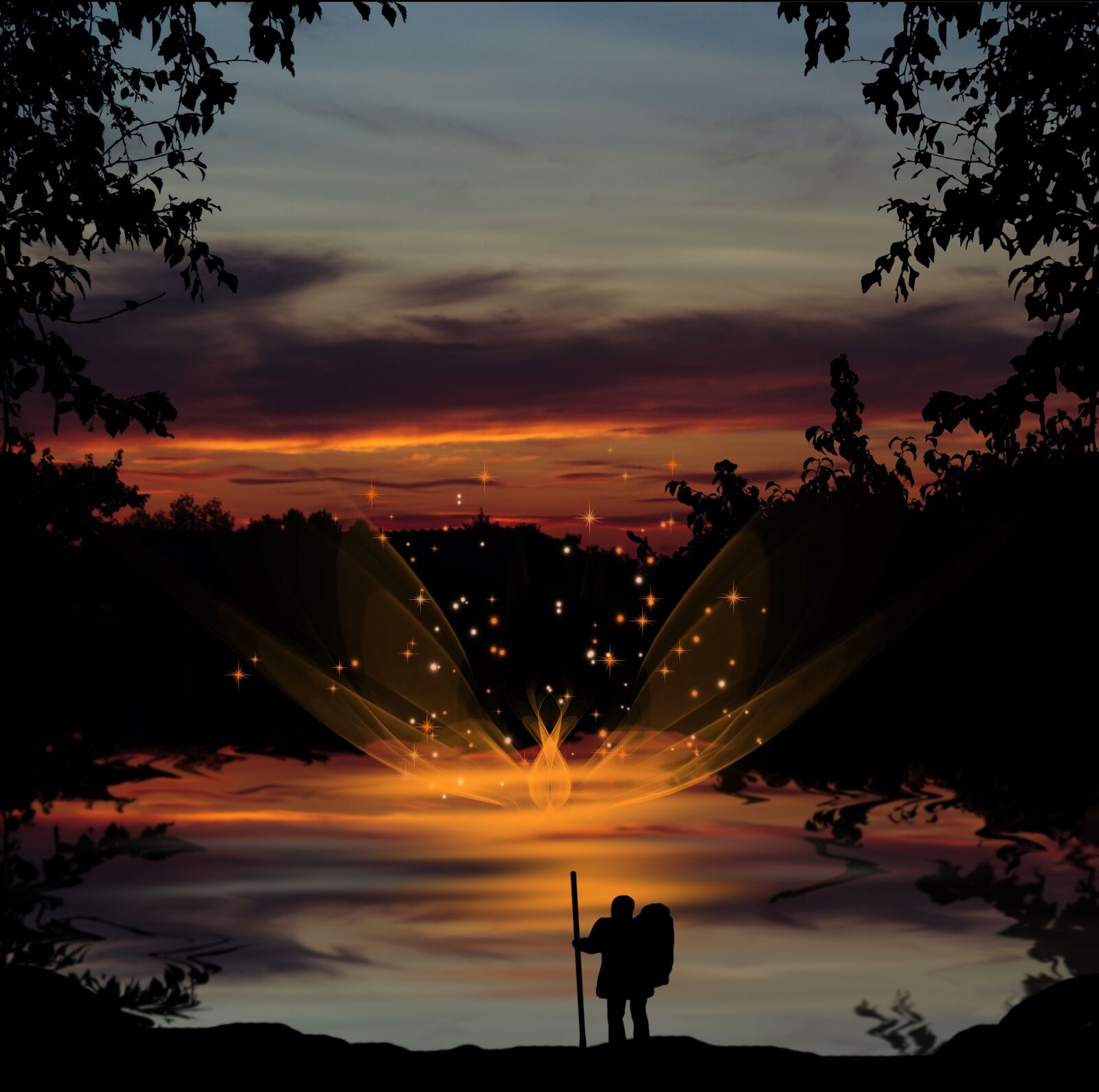 Nikon D5000 sample photo. Fantasy, landscape, sunset photography