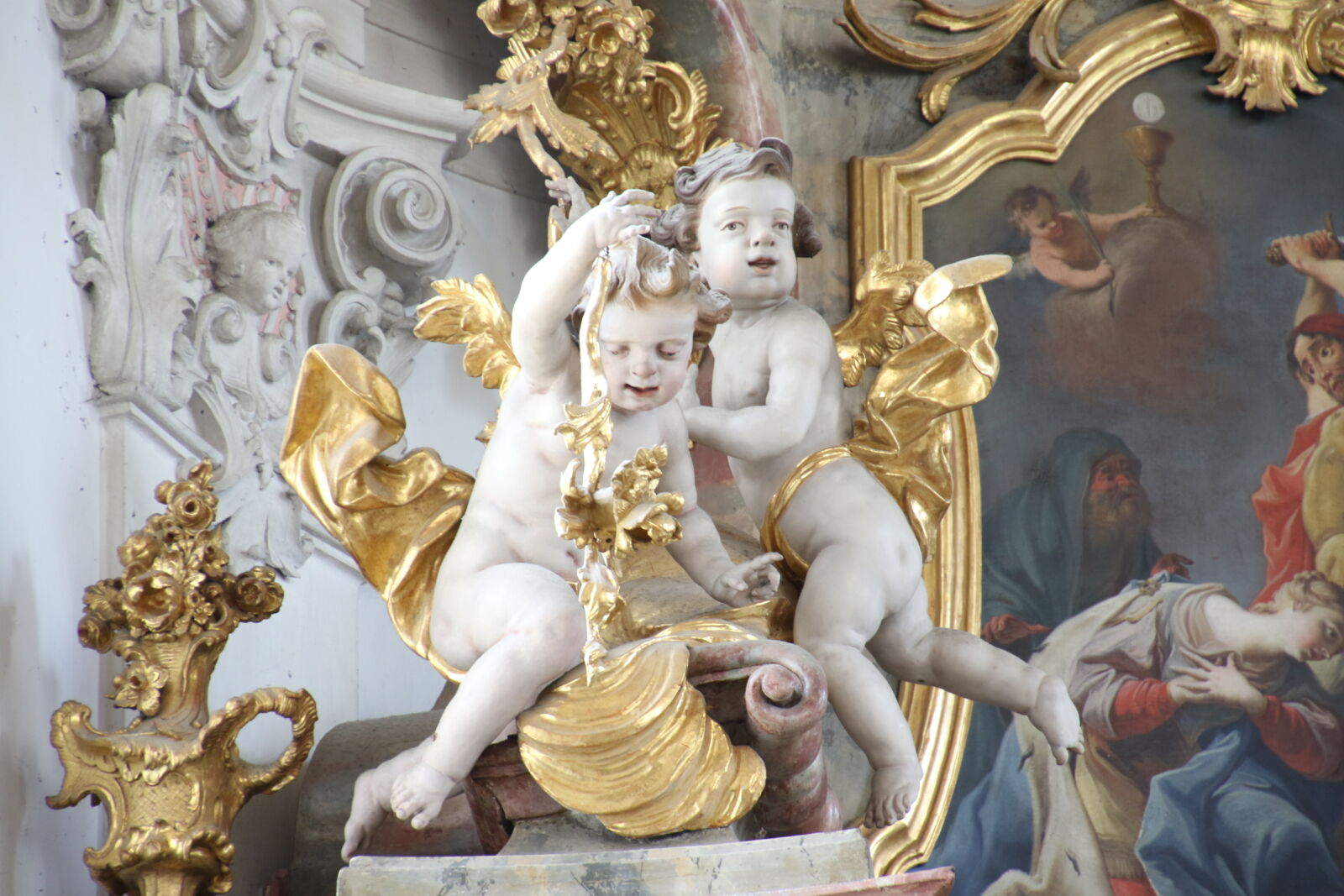 Canon EOS 7D Mark II sample photo. Angels, cathedral, church, gold photography