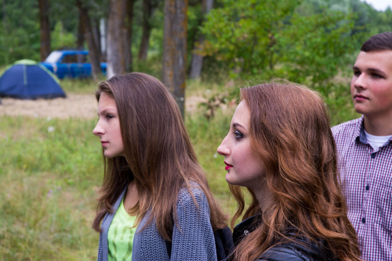 Nikon D7100 sample photo. Camp, dip, forest, pine photography