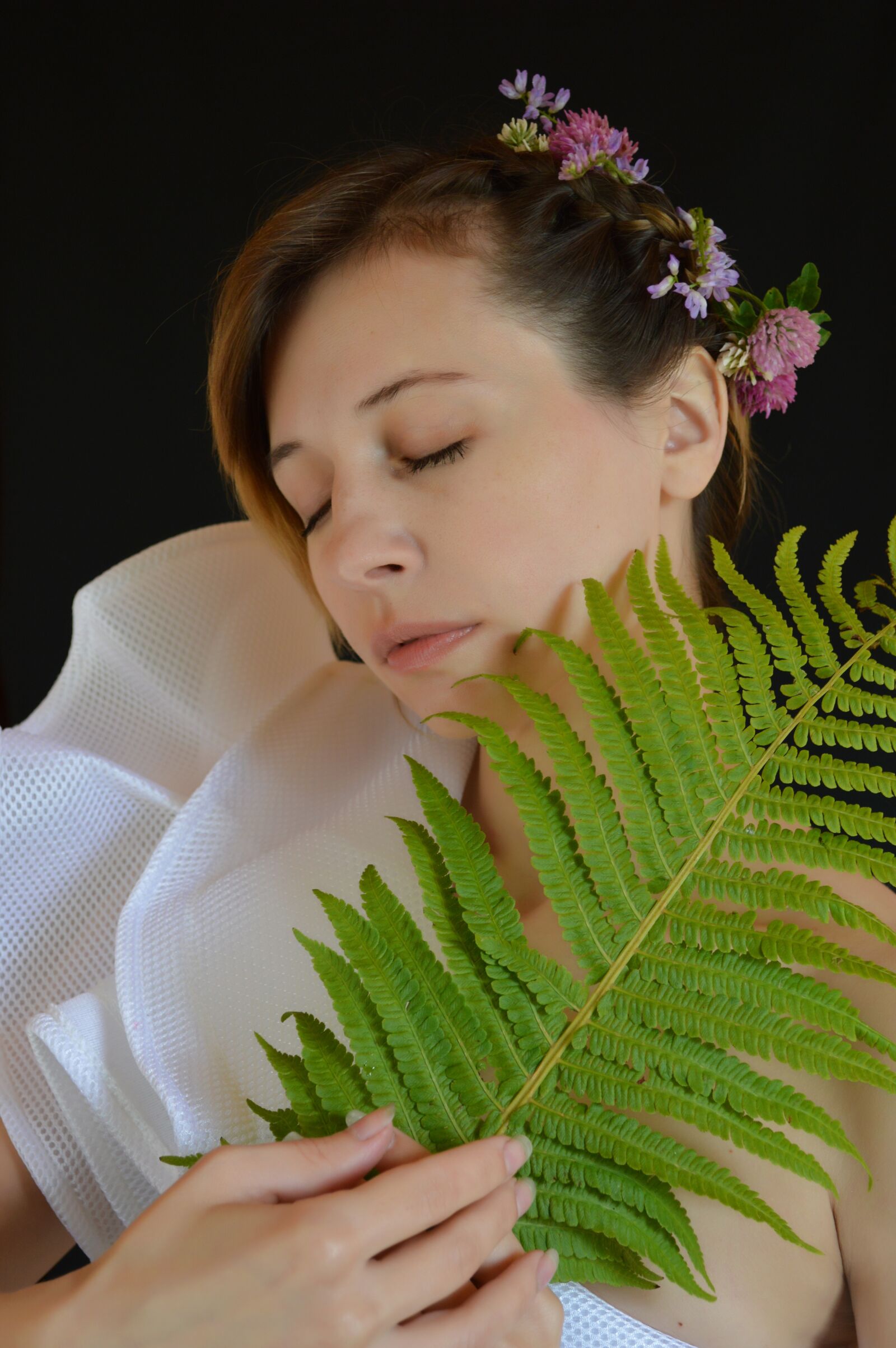 Nikon D3200 sample photo. Fern, portrait, girl photography