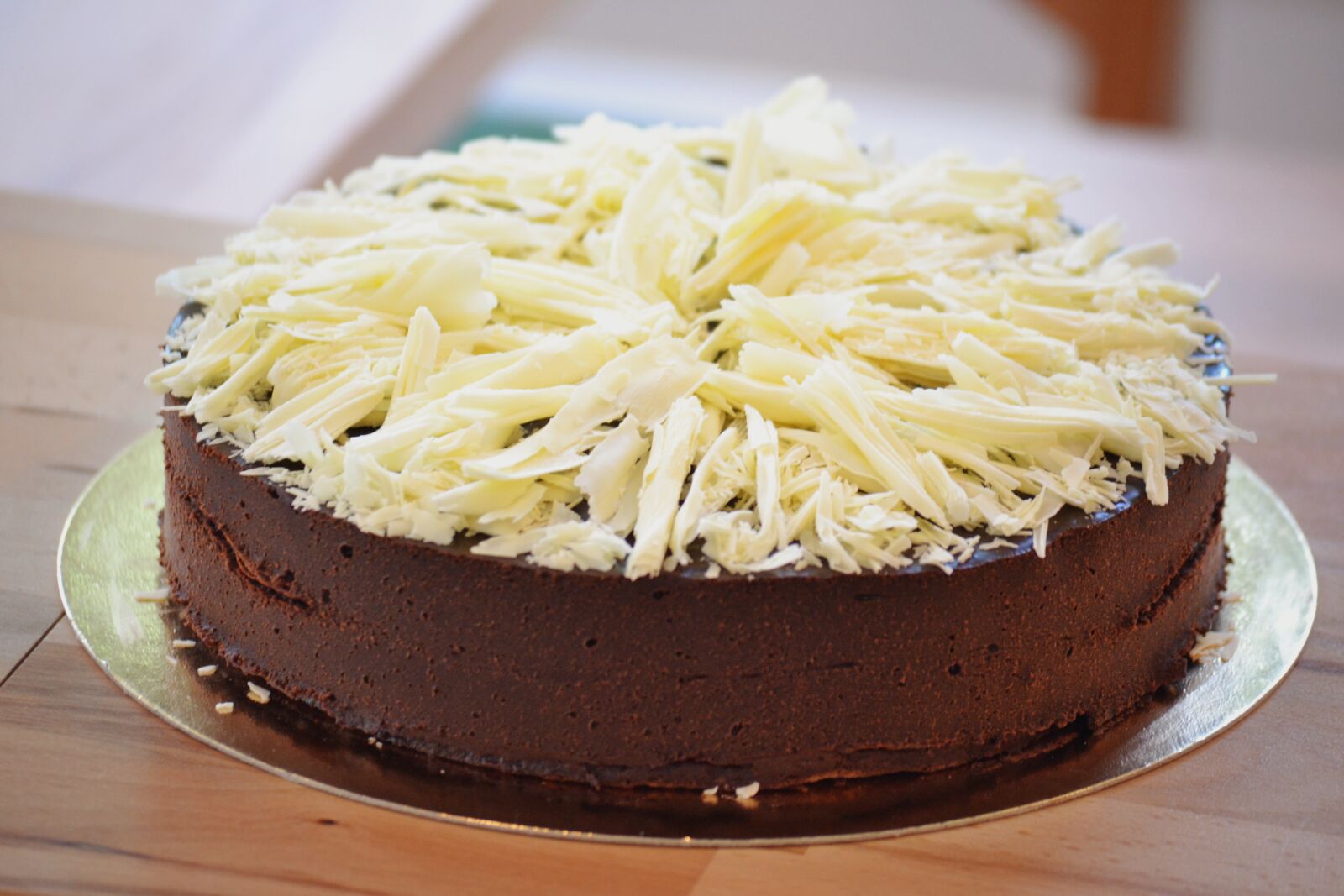 Nikon D3100 sample photo. Dark chocolate cake, plated photography