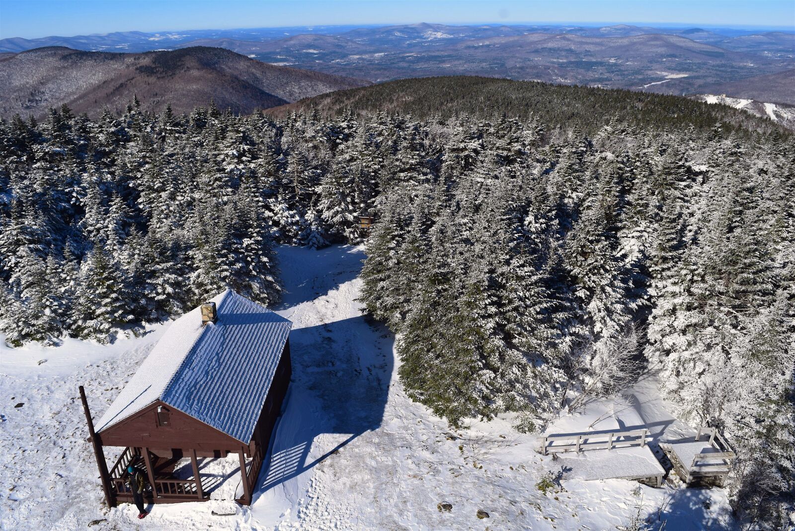 Nikon D3300 sample photo. Cabin, trees, mountains photography