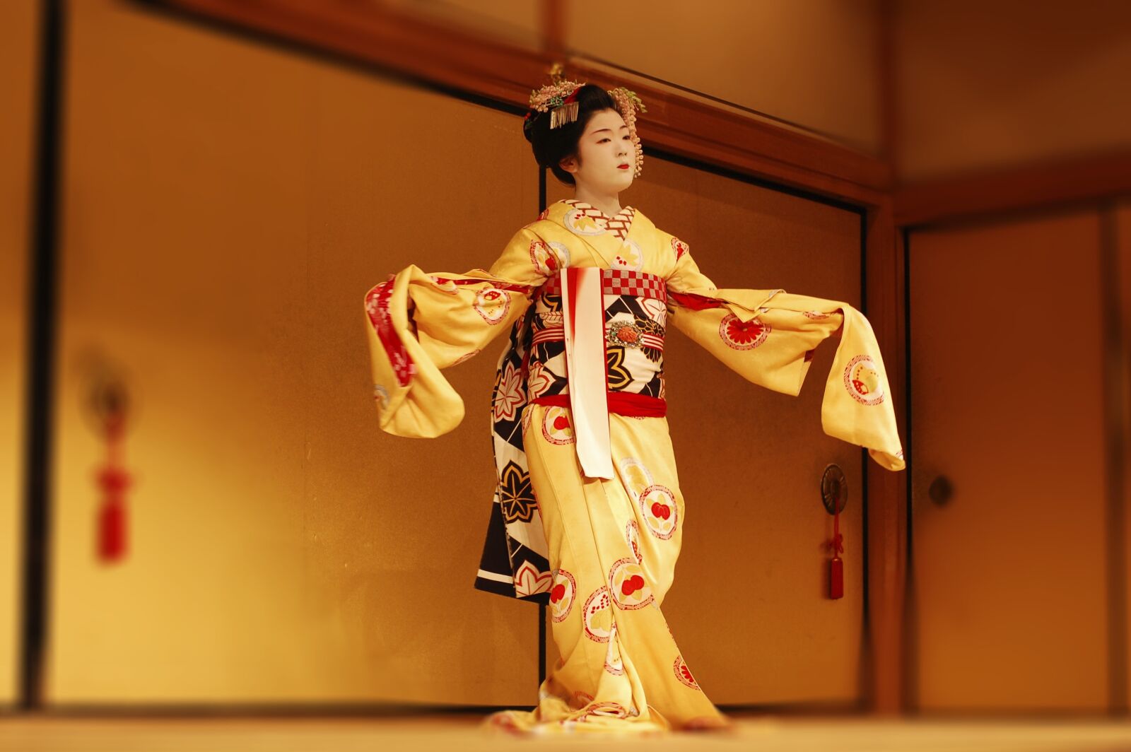Nikon D40 sample photo. Japan, gueisha, theatre photography