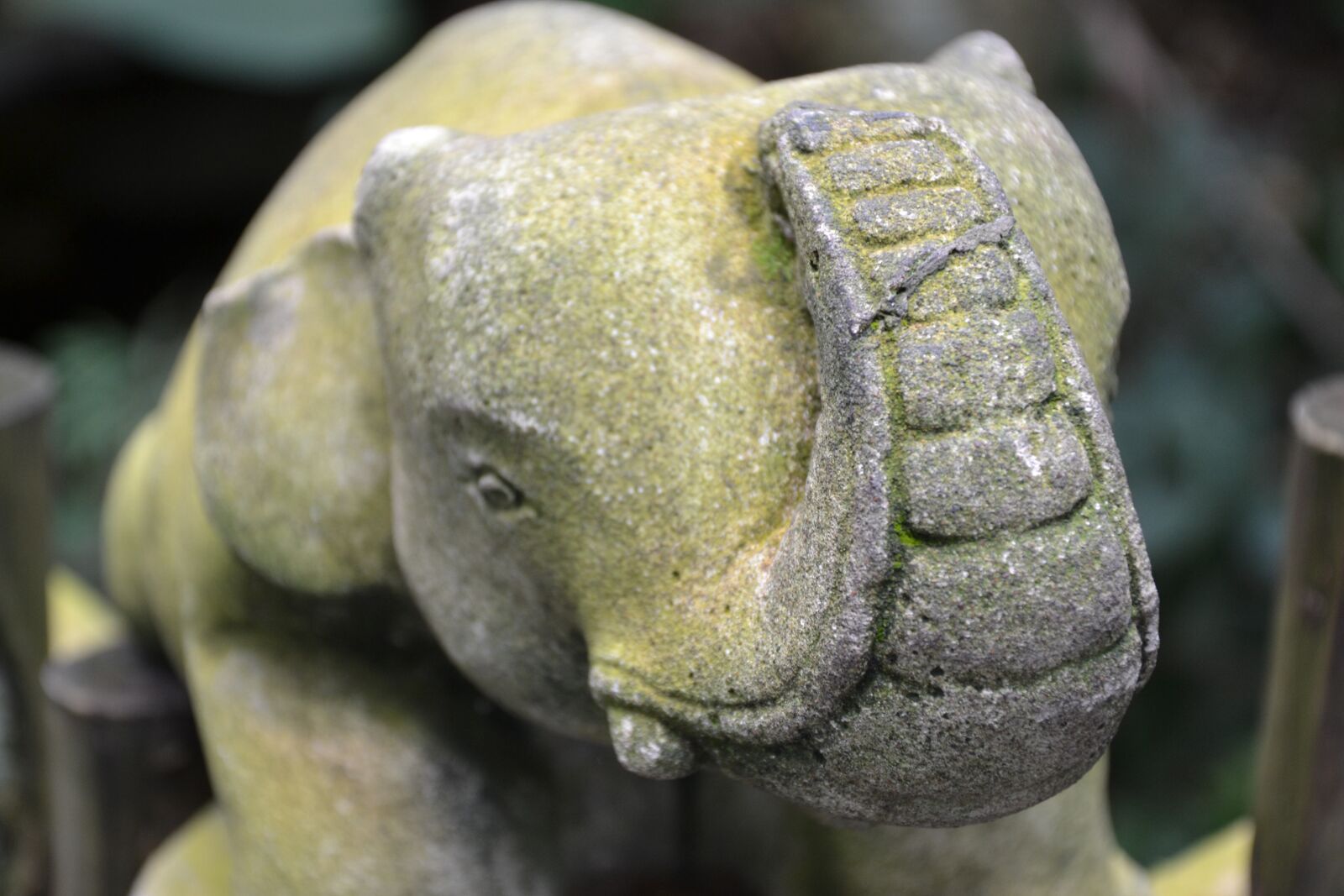 Nikon D3100 sample photo. Elephant, statue, stone photography