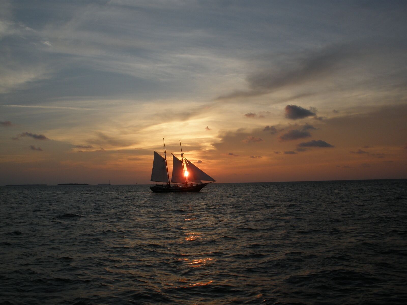 Olympus FE340,X855,C560 sample photo. Key west florida, sunset photography