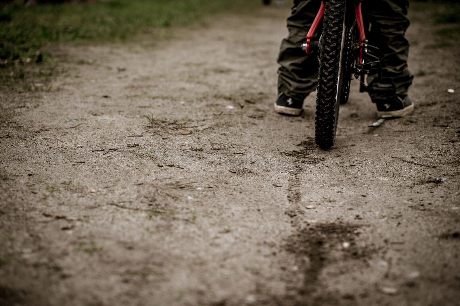 Tamron 28-75mm F2.8 Di III RXD sample photo. Bike, brake, skid mark photography