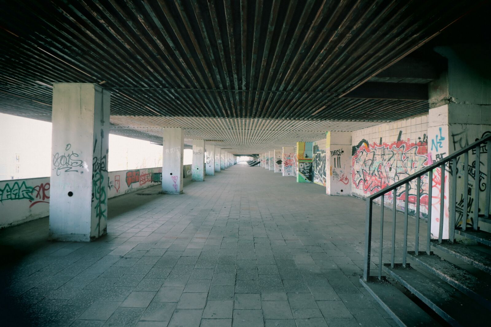 Canon EF-S 10-18mm F4.5–5.6 IS STM sample photo. Underpass, stadium, abandoned photography