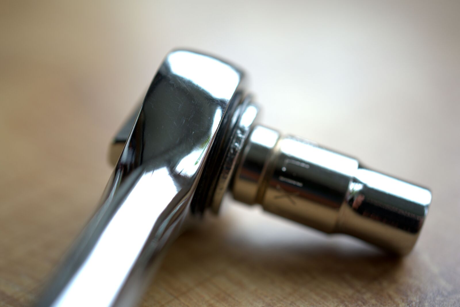 Sony FE 50mm F2.8 Macro sample photo. Ratchet, tool, workshop photography