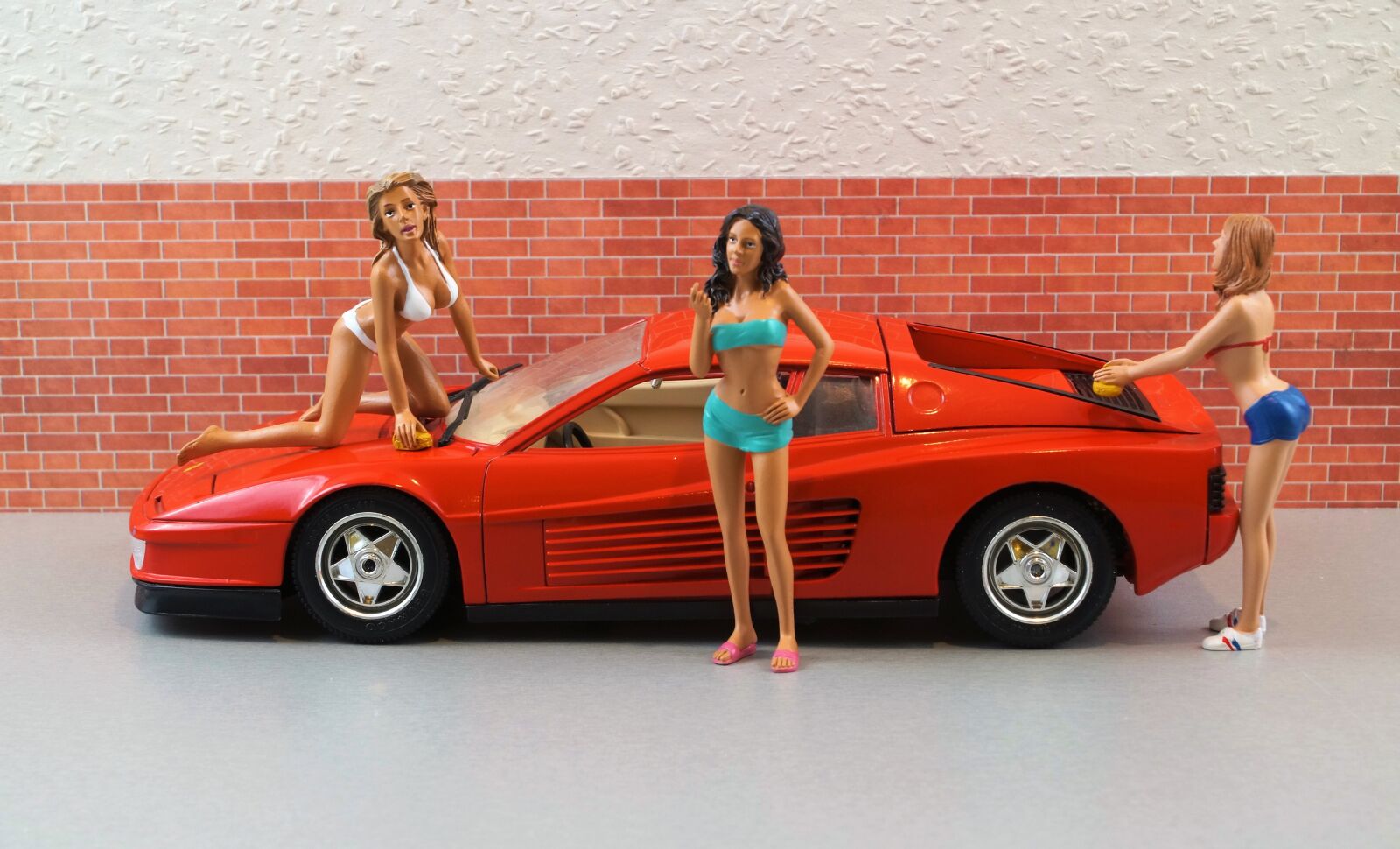 Sony DT 18-70mm F3.5-5.6 sample photo. Model car, ferrari, model photography