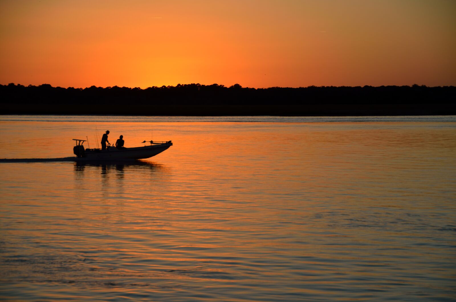 Nikon D7000 sample photo. Sunset, silhouette, boat photography