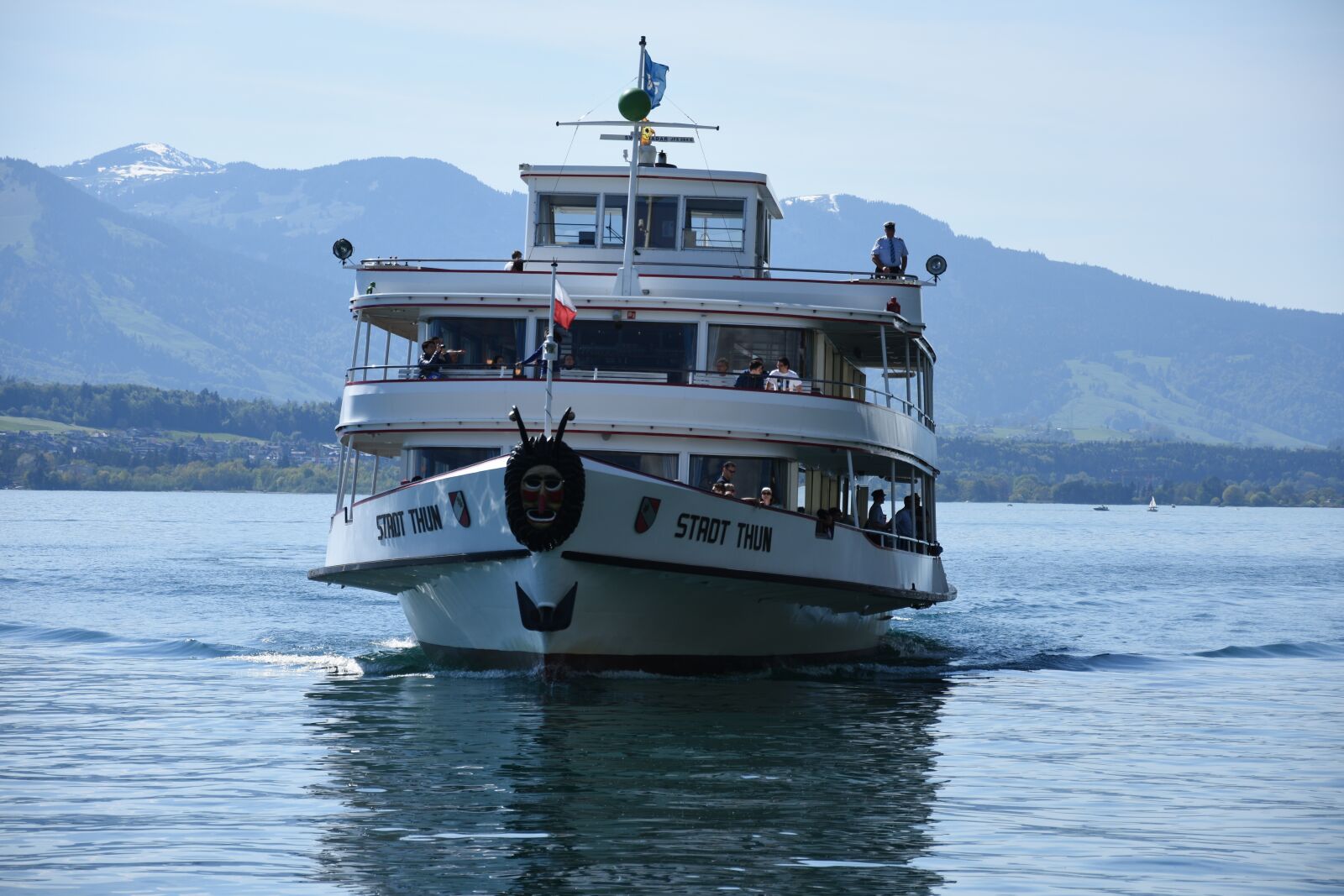 Nikon D7200 sample photo. Ship, lake thun, lake photography
