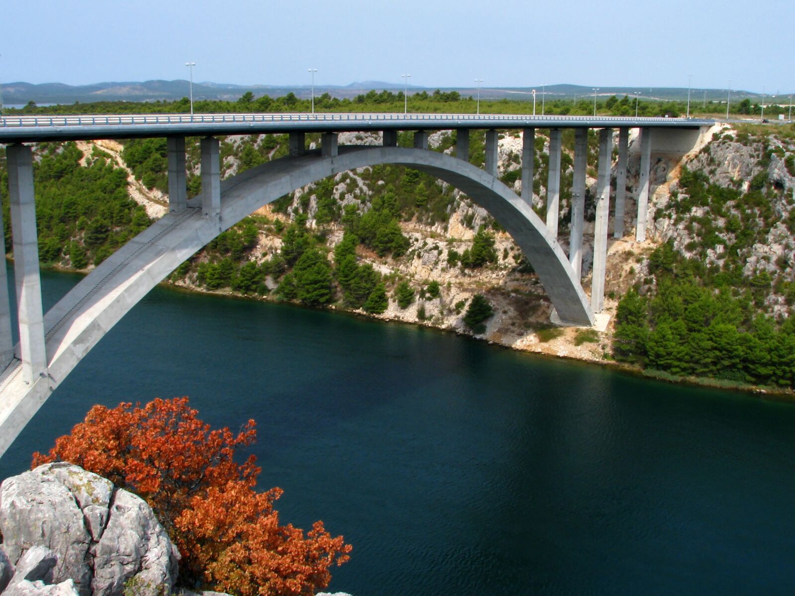 Canon POWERSHOT S5 IS sample photo. Croatia, sea, bridge photography