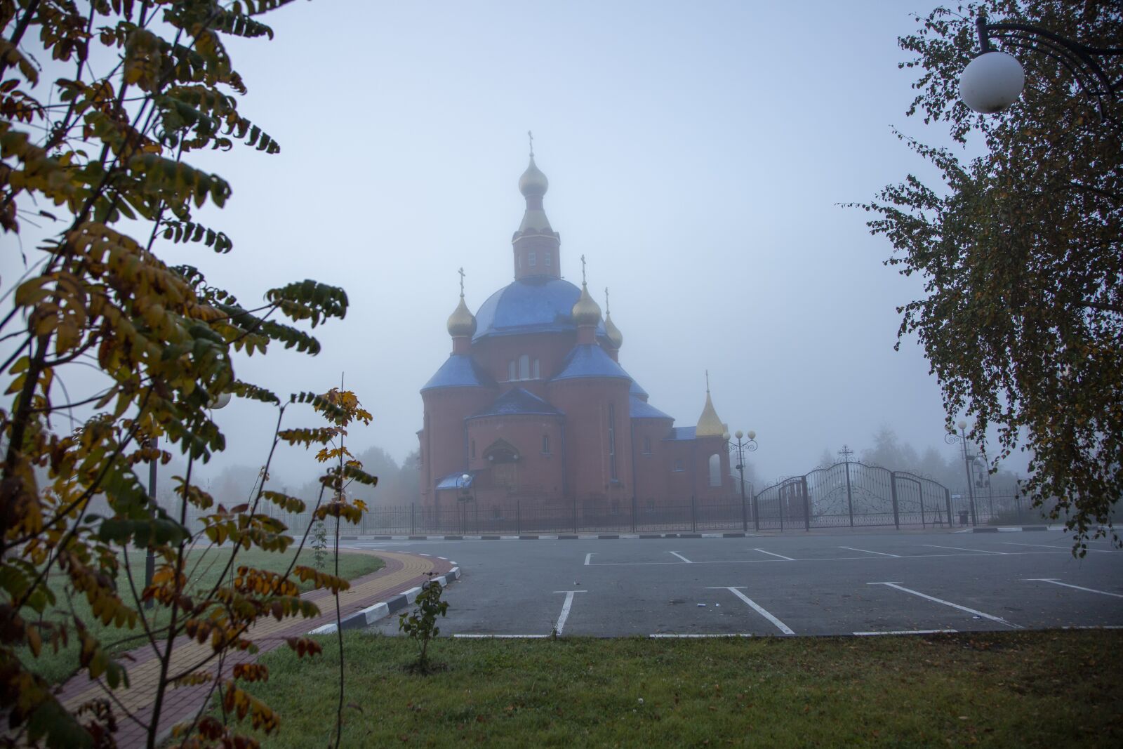 Canon EF 24-105mm F4L IS USM sample photo. Temple, fog, landscape photography