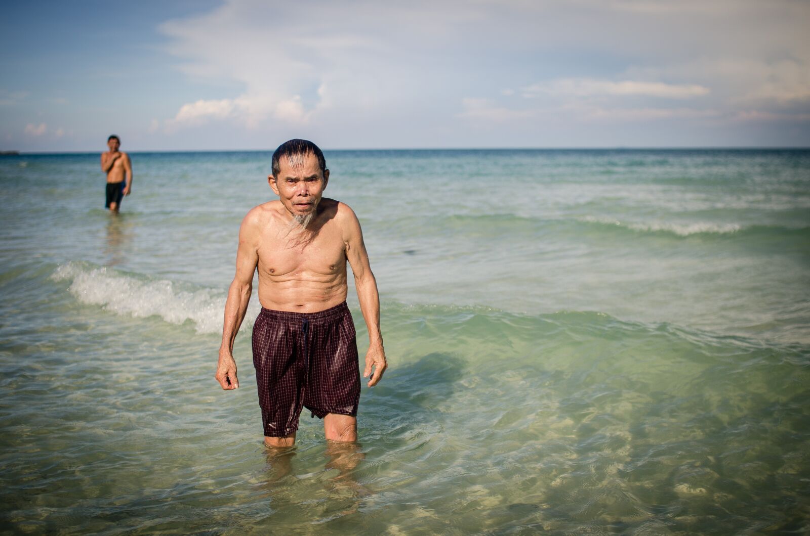 Nikon D7000 sample photo. Sea man, beach, ocean photography