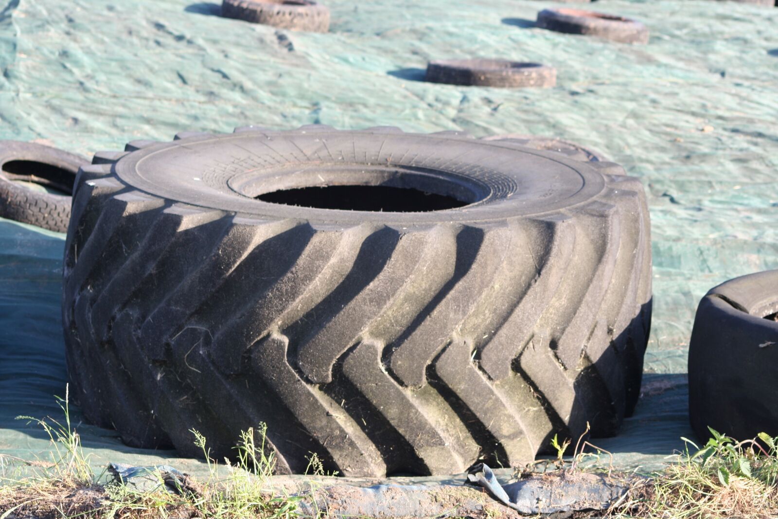 Canon EOS 350D (EOS Digital Rebel XT / EOS Kiss Digital N) sample photo. Mature, tractor tires, profile photography